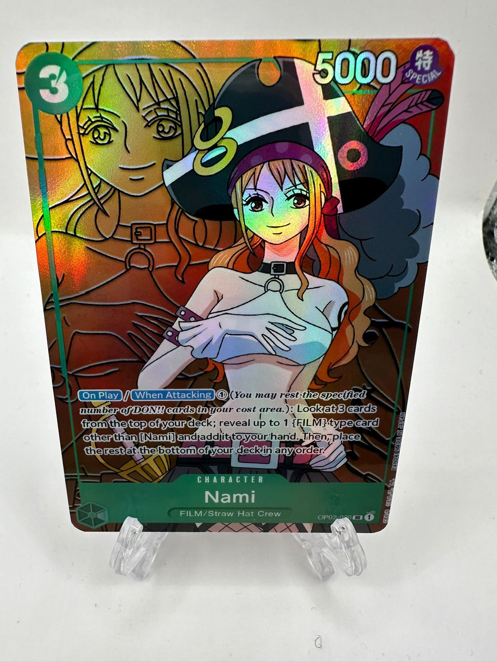 One Piece Nami op02-036 alt art proxy