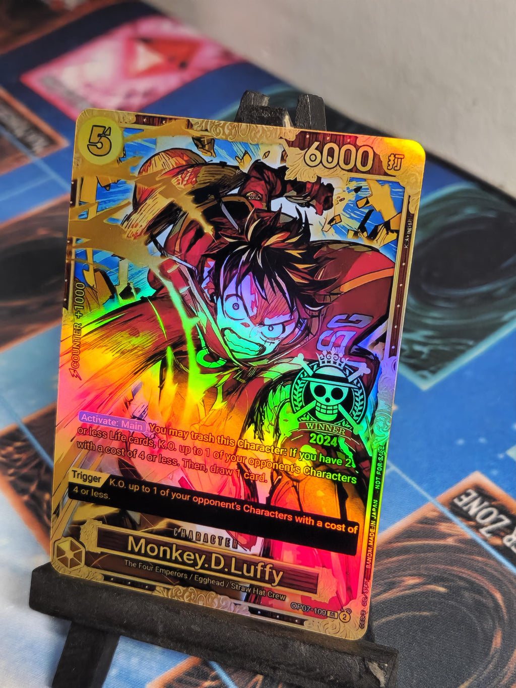 Monkey D Luffy alt art 2024 Winner op07-109 One Piece proxy