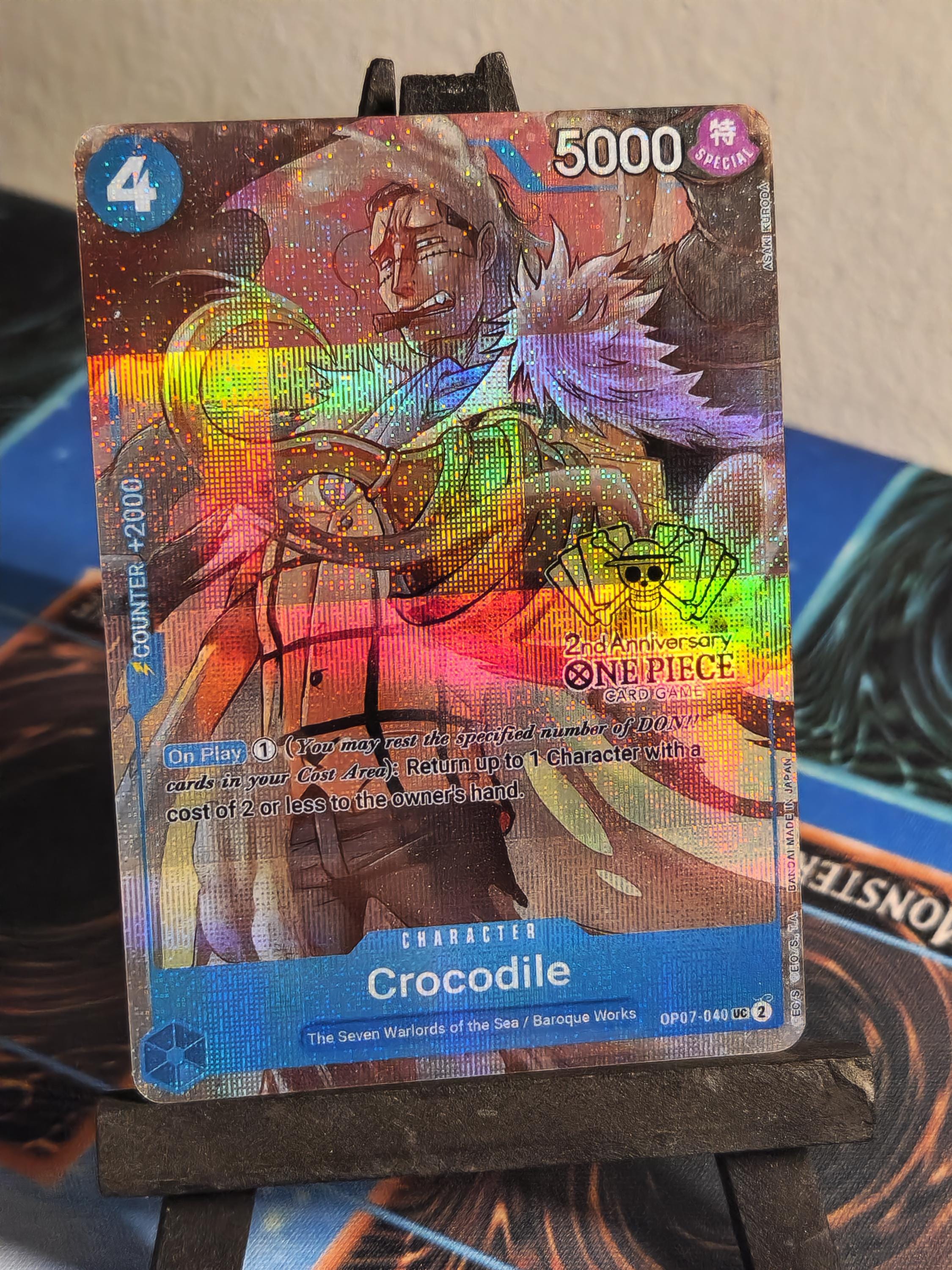 Crocodile 2nd Anniversary alt art op07-040 One Piece proxy