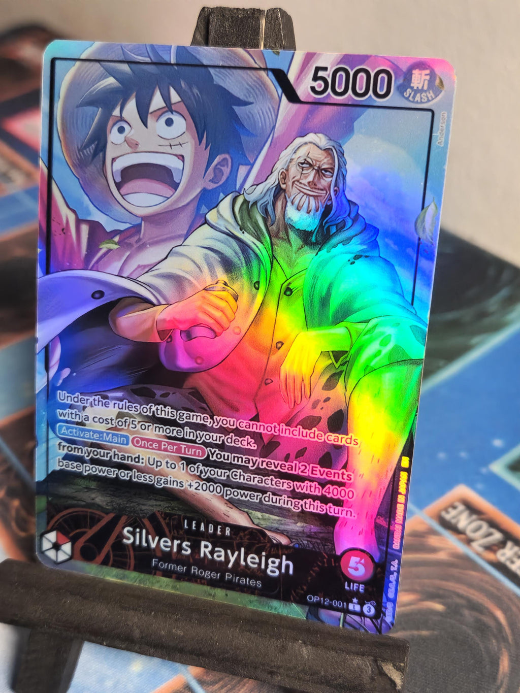 Silvers Rayleigh Leader alt art op12-001 One Piece proxy