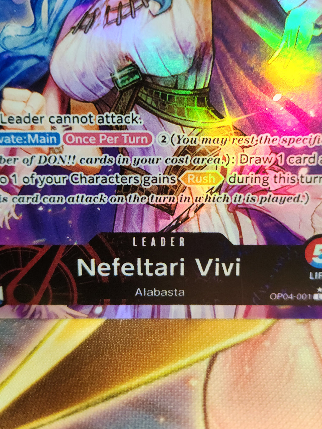Nefeltari Vivi  Leader alt art op04-001 One Piece Proxy