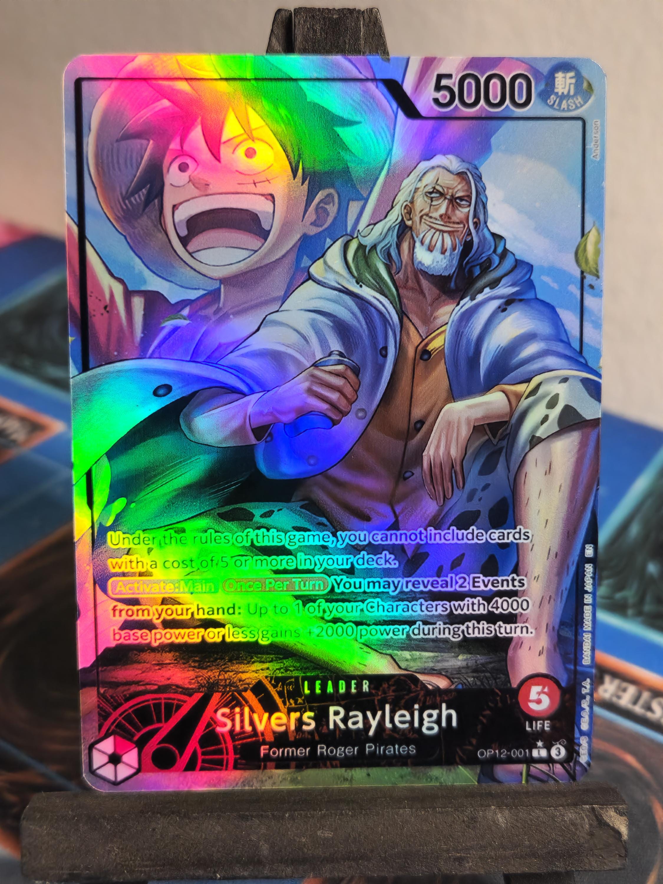 Silvers Rayleigh Leader alt art op12-001 One Piece proxy