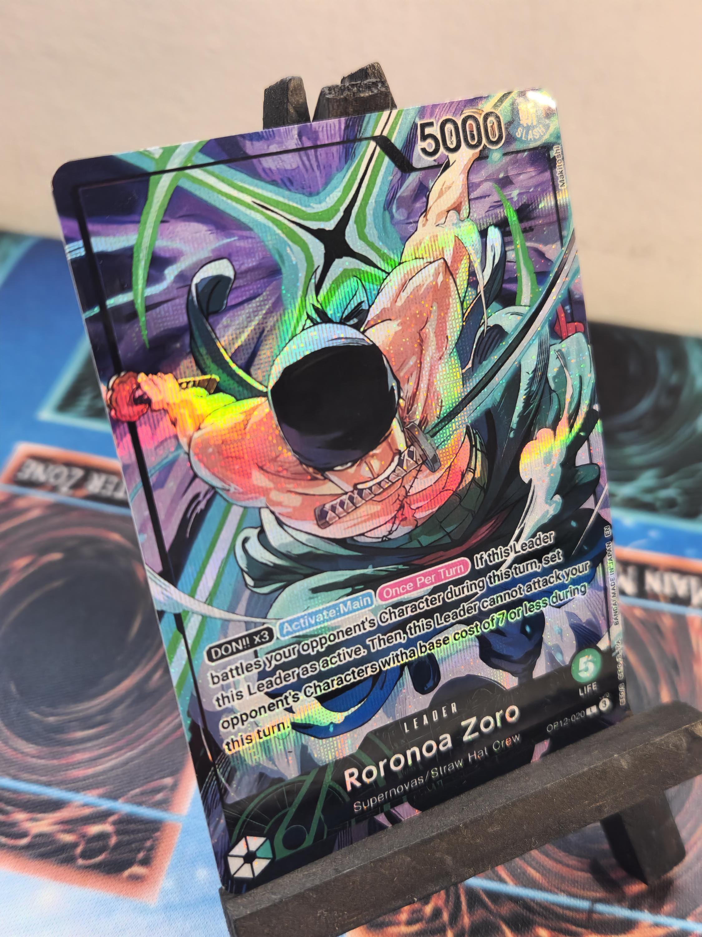 Roronoa Zoro Leader alt art  promo op12-020 One Piece proxy