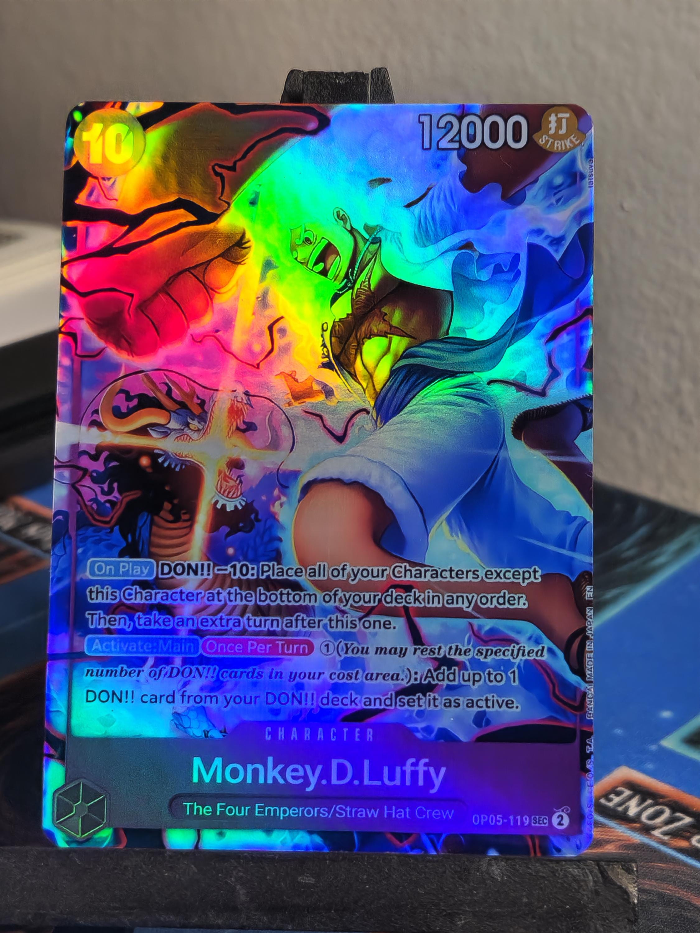 Monkey D Luffy 2nd Anniversary alt art op09-119 One Piece Proxy