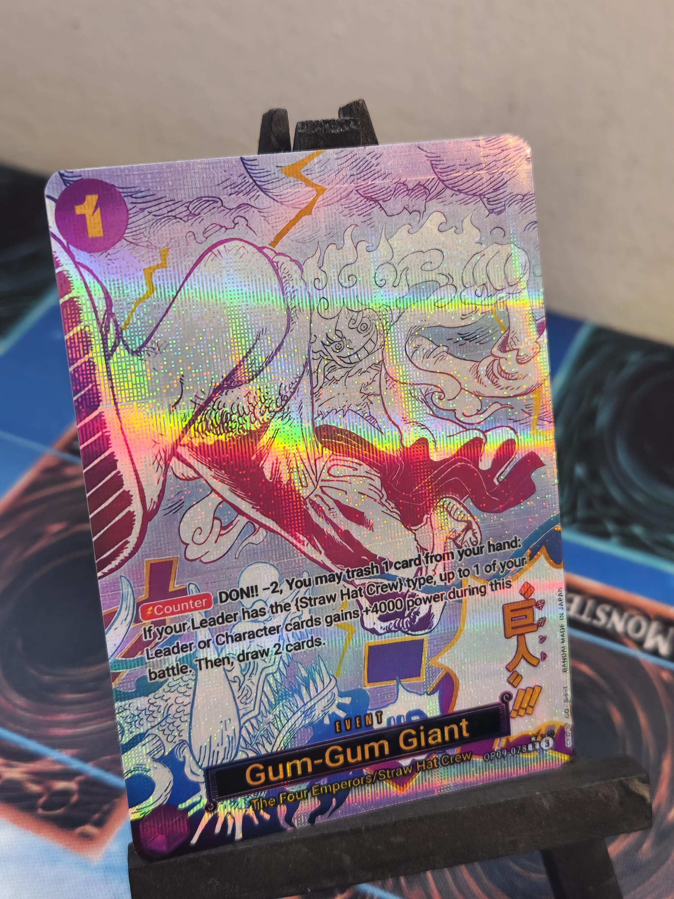 Gum Gum Giant manga alt art op09-078 prb02 One Piece proxy