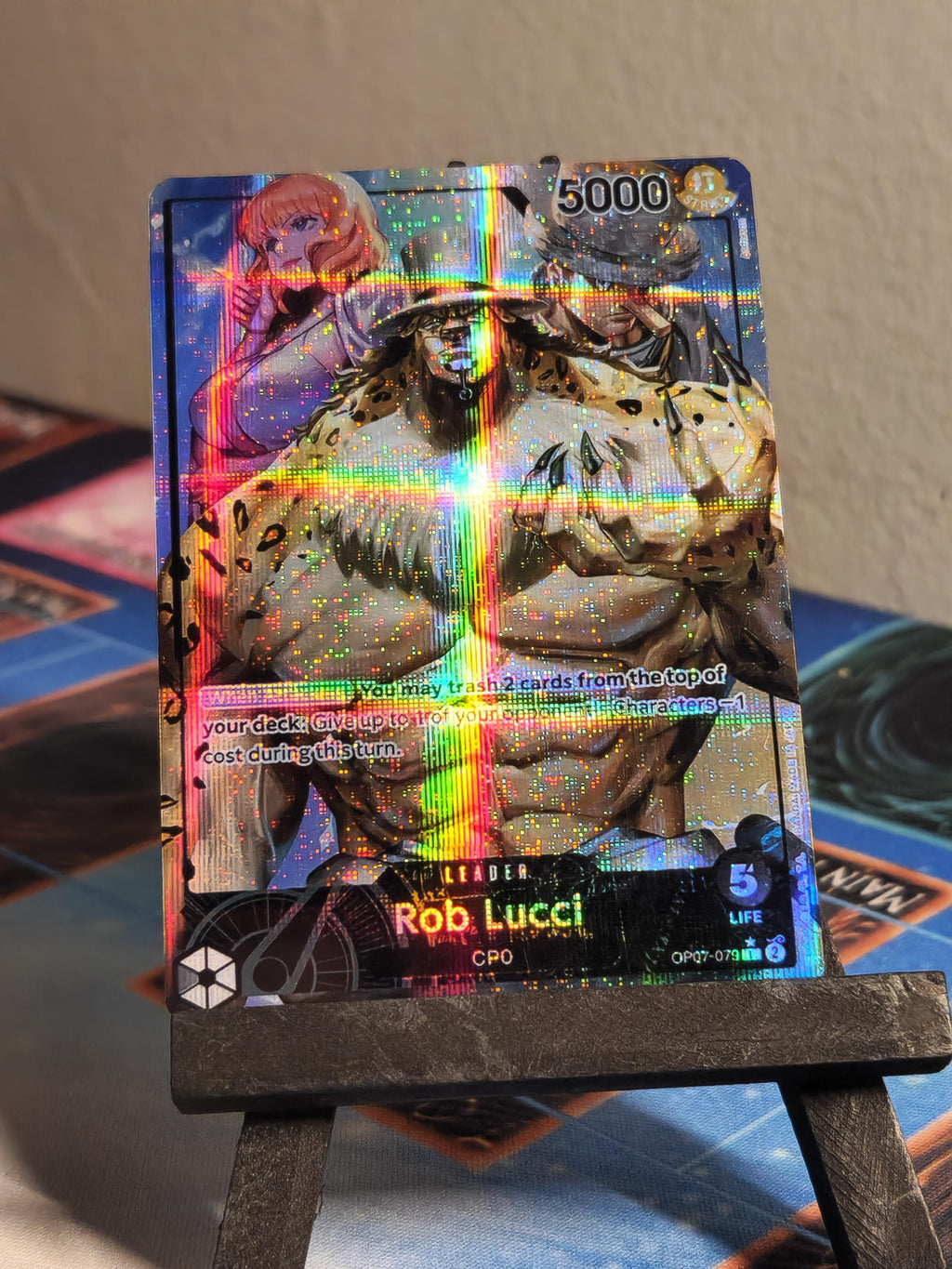 Rob Lucci leader op07-079 | one piece | proxy |card