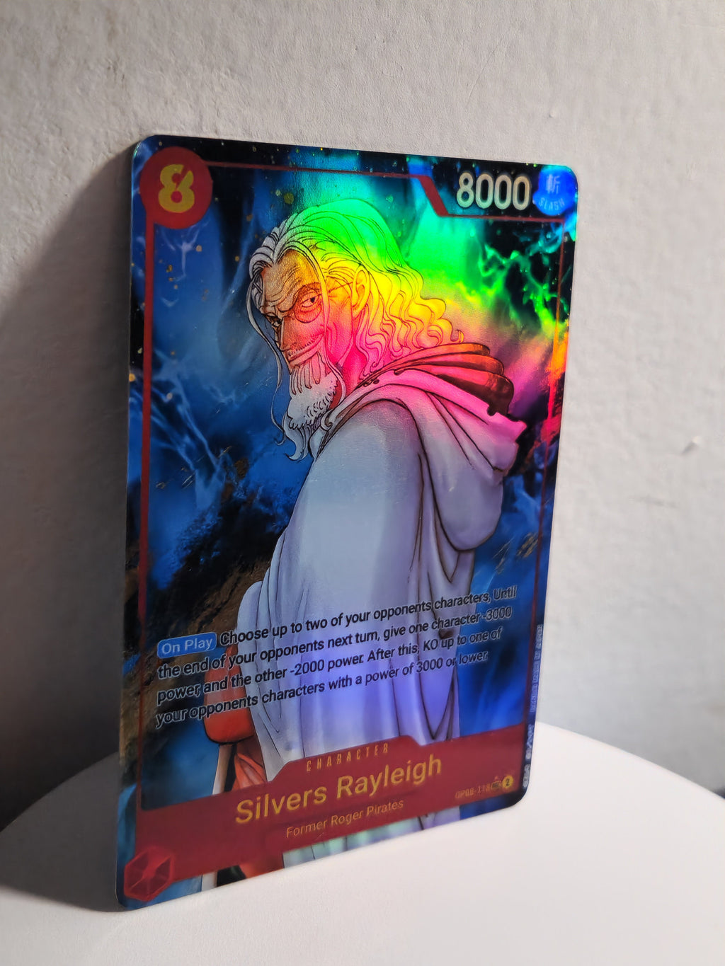 One Piece Silvers Rayleigh alt art op08-118 proxy
