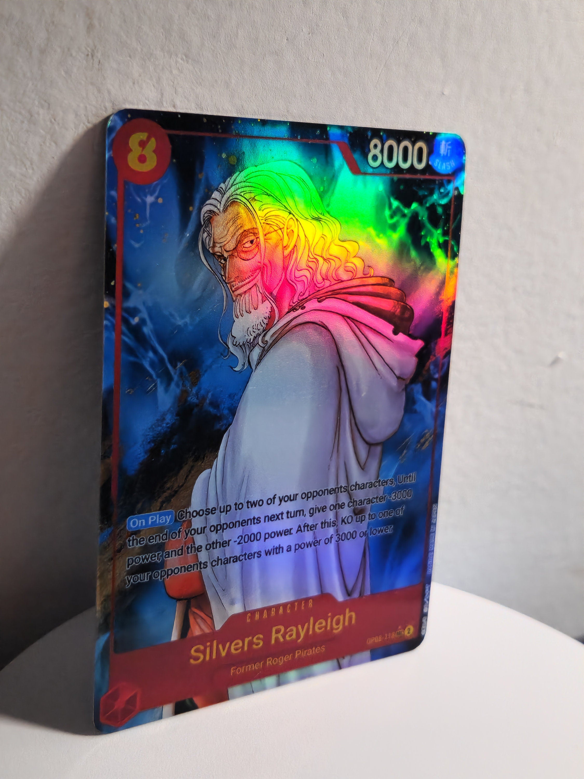 One Piece Silvers Rayleigh alt art op08-118 proxy
