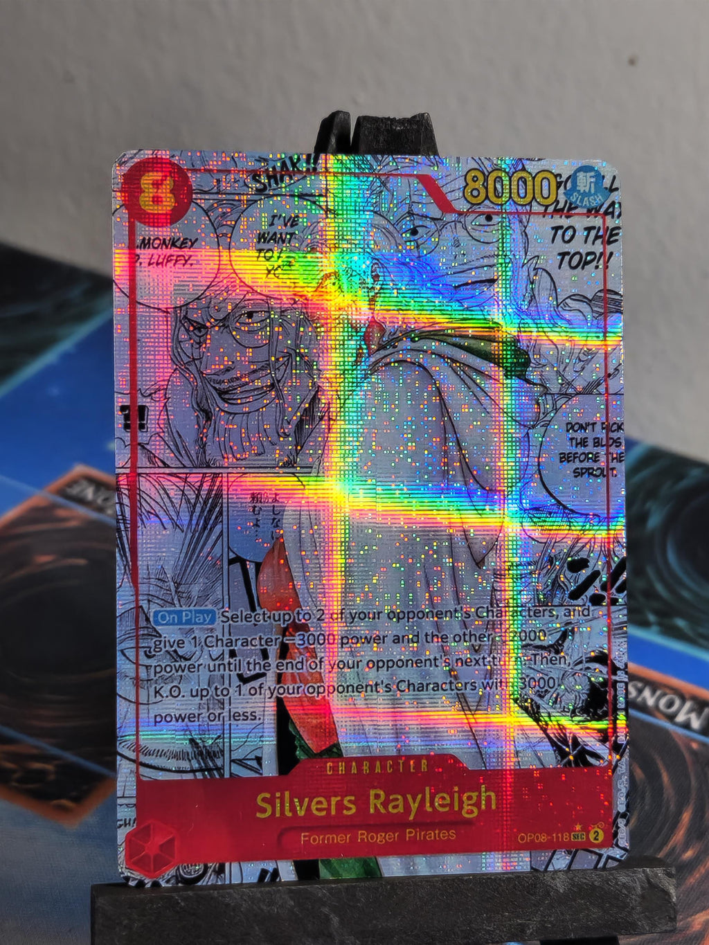 Silvers Rayleigh Manga alt art op08-118 One Piece proxy