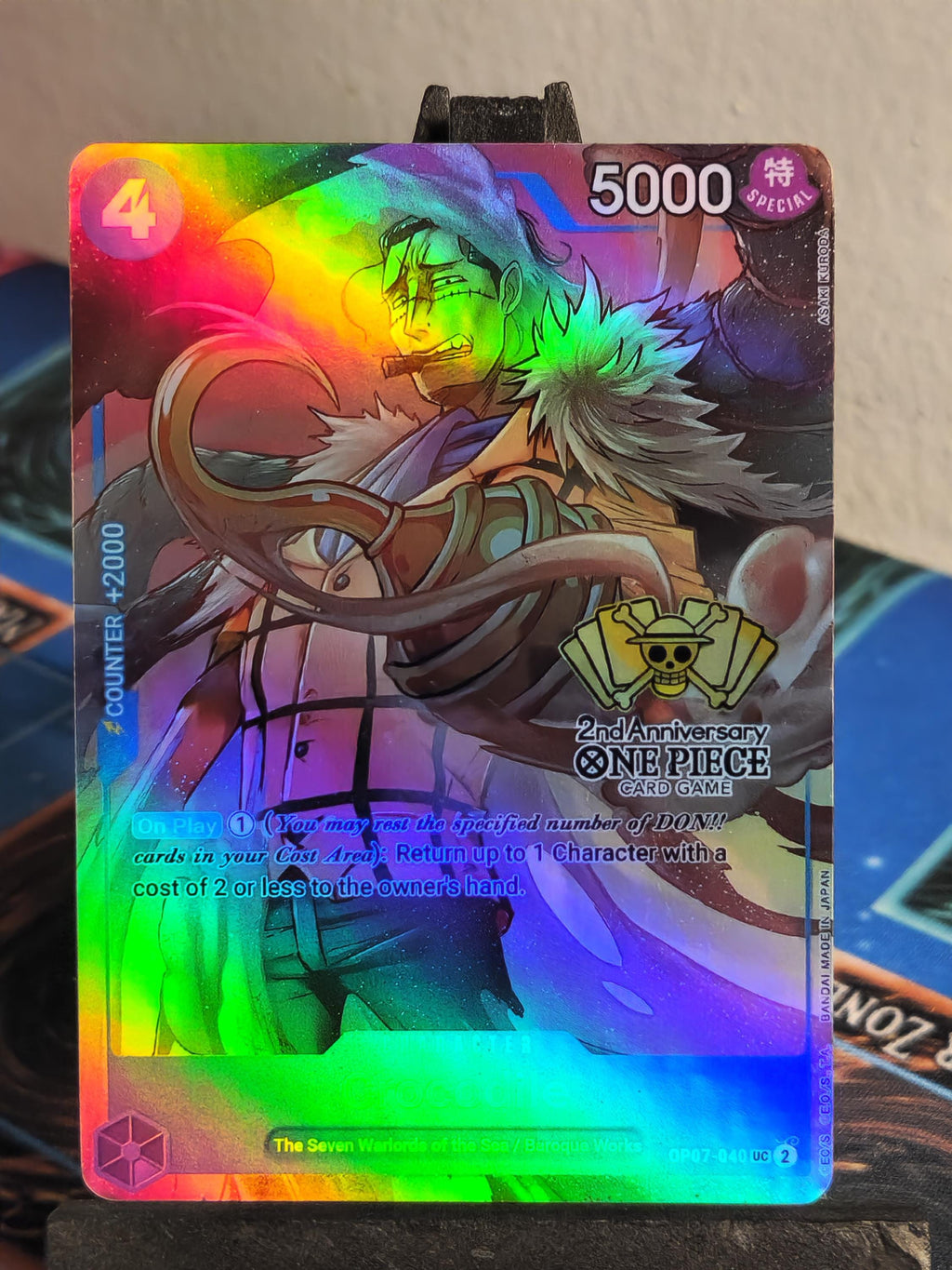 Crocodile 2nd Anniversary alt art op07-040 One Piece proxy
