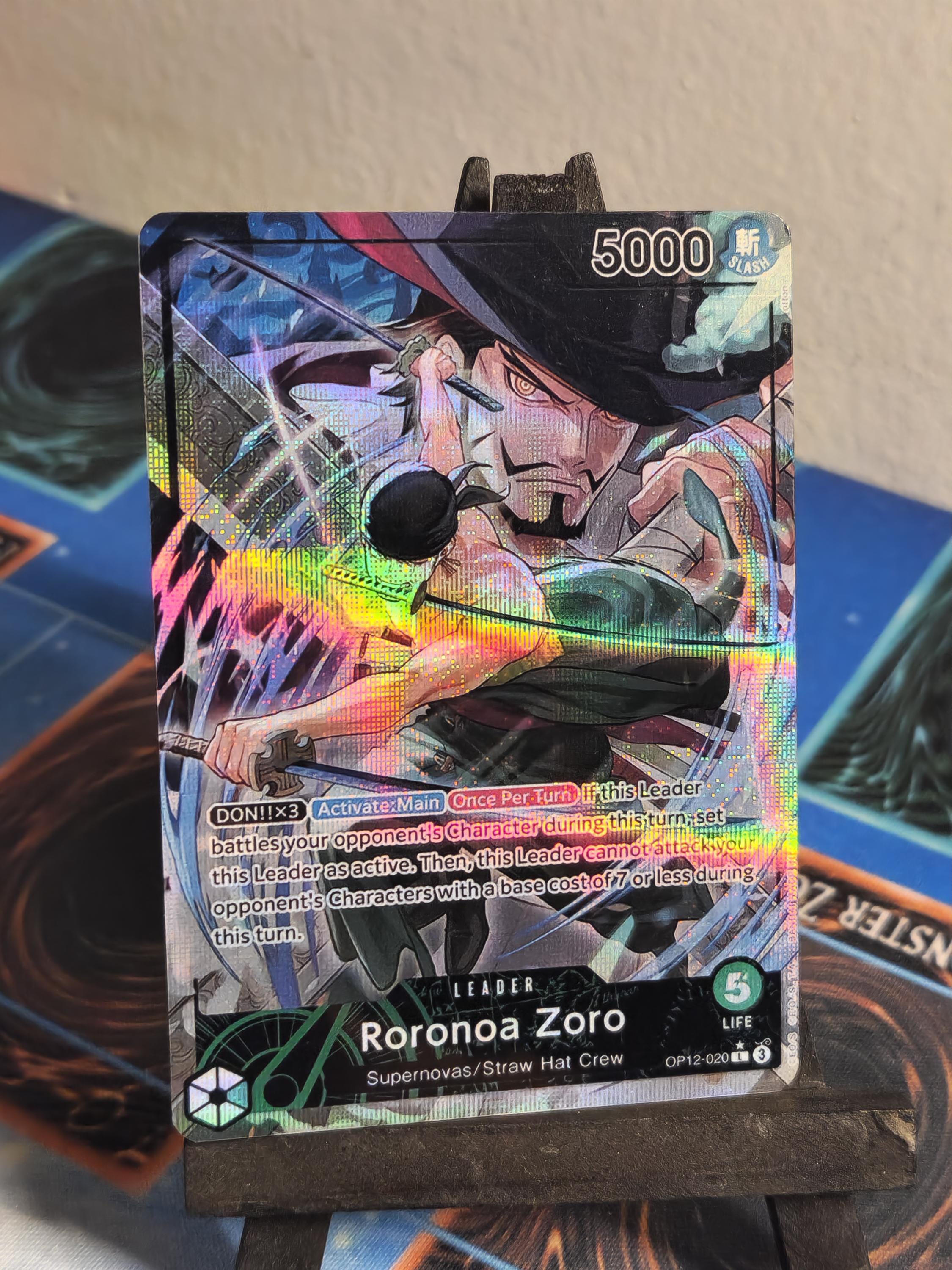 Roronoa Zoro Leader alt art op12-020 One Piece proxy