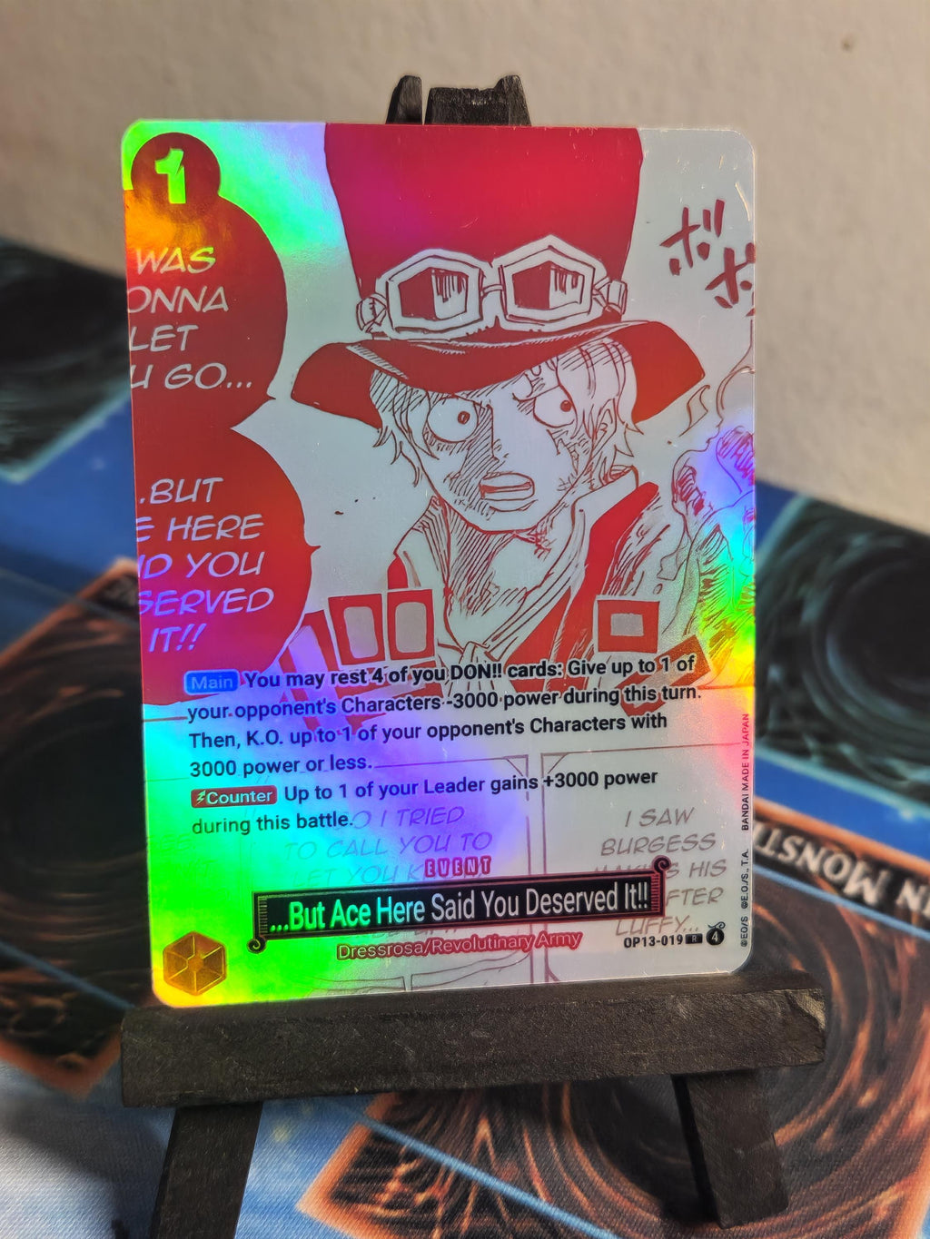 But Ace Here Said You Deserved It!!! manga alt art op13-019 One Piece proxy