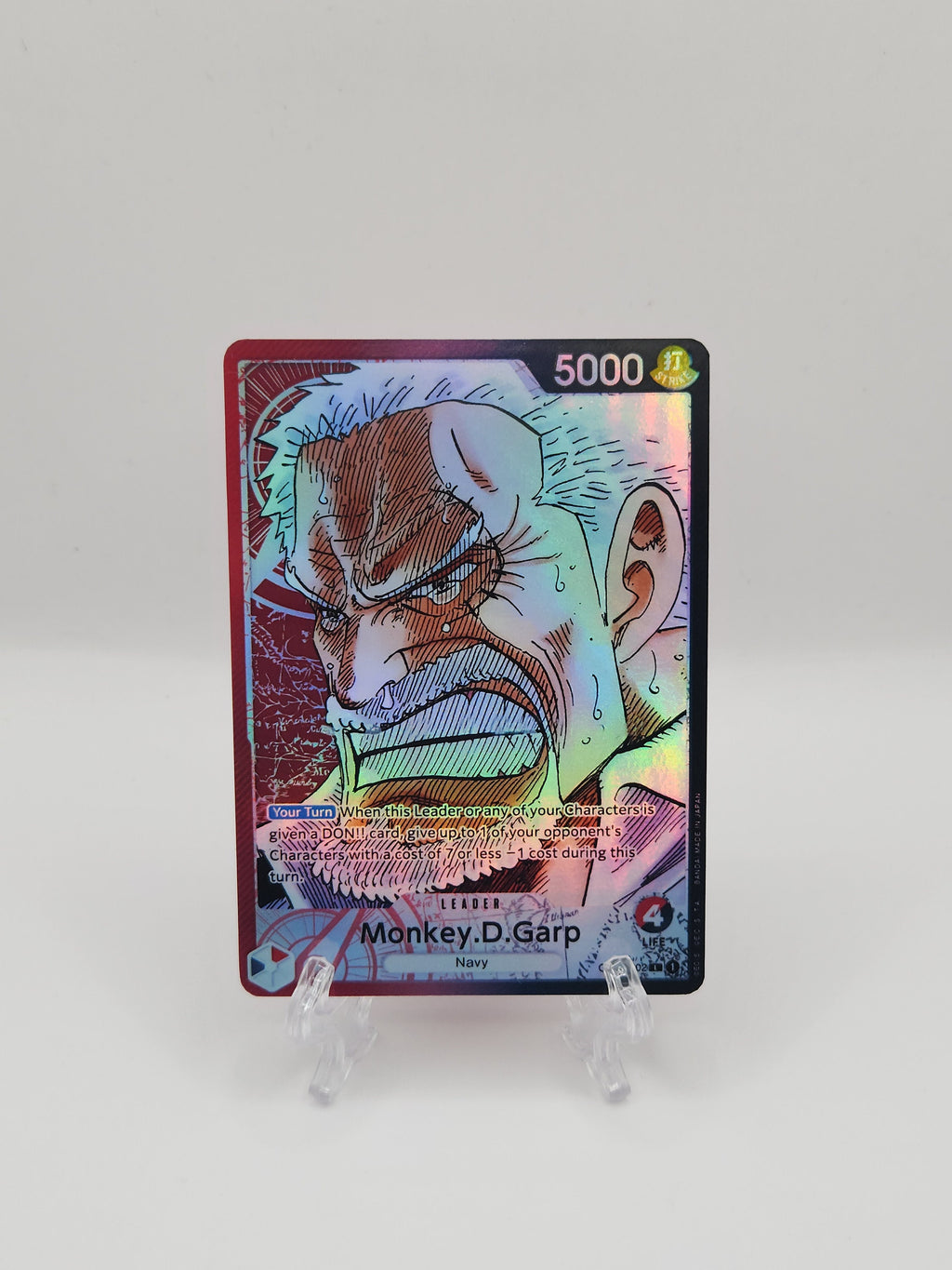 Monkey D. Garp op02-002  leader One Piece Proxy Card