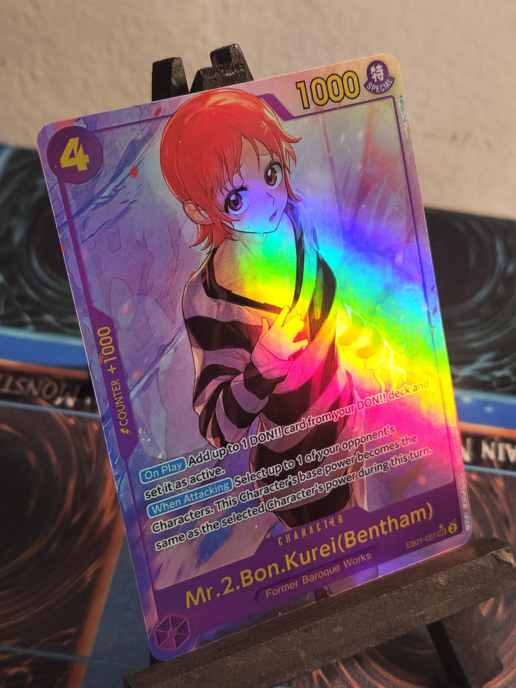 Mr.2 Bon Kurei (Bentham) alt art eb01-061 One Piece proxy