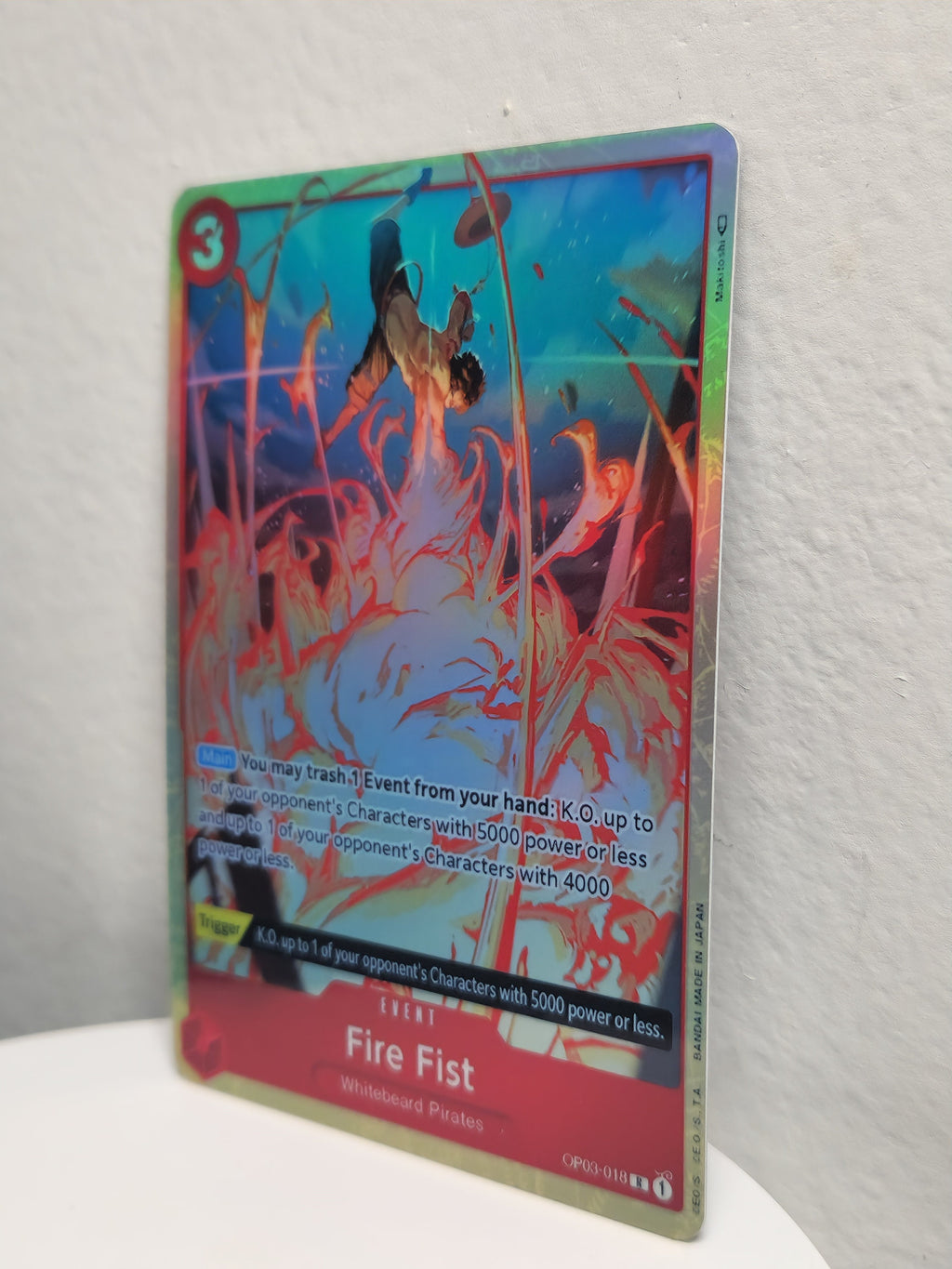 Fire Fist alt art op03-018 One Piece Proxy