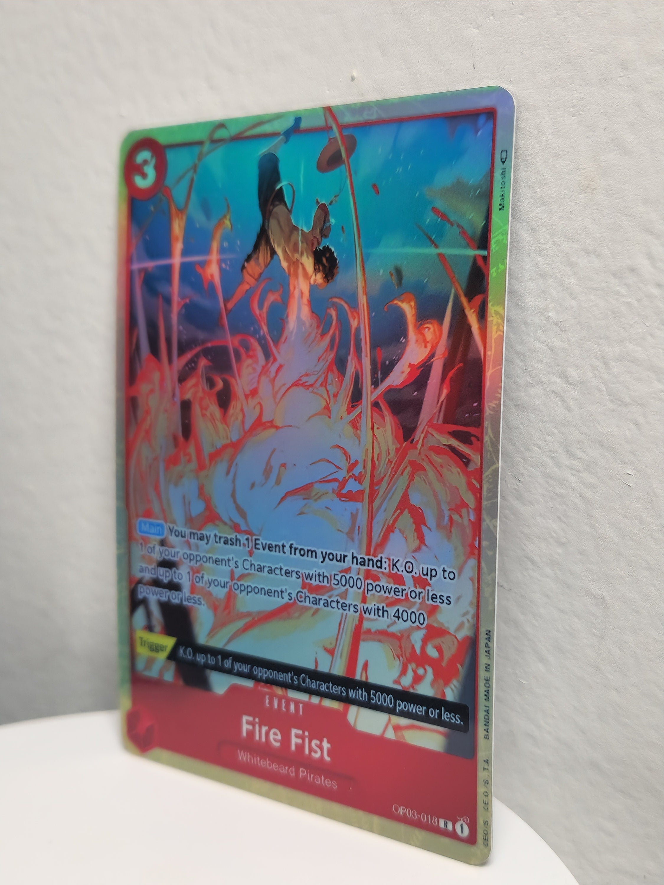Fire Fist alt art op03-018 One Piece Proxy