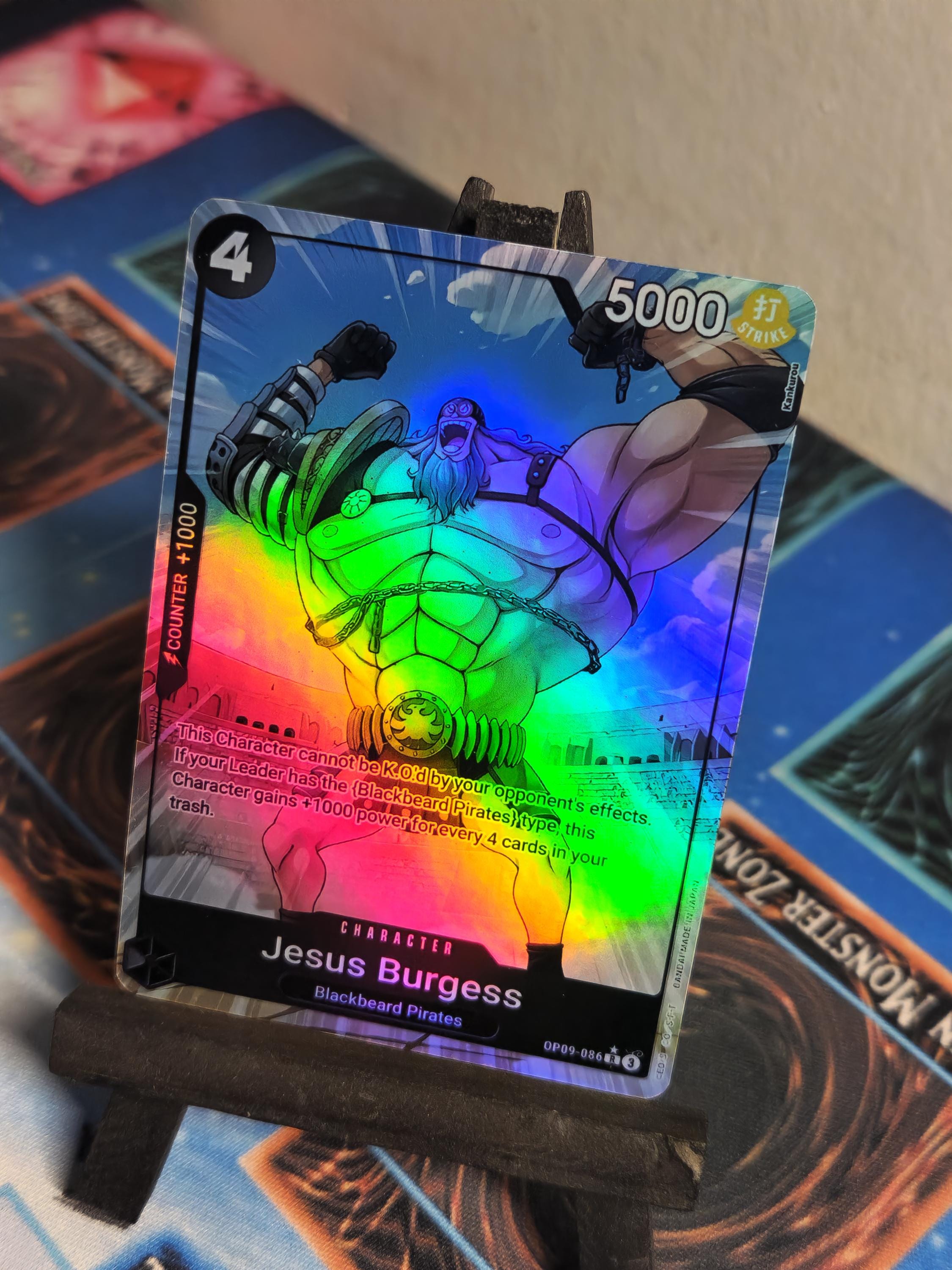 Jesus Burgess alt art PRB02 OP09-082 One Piece proxy