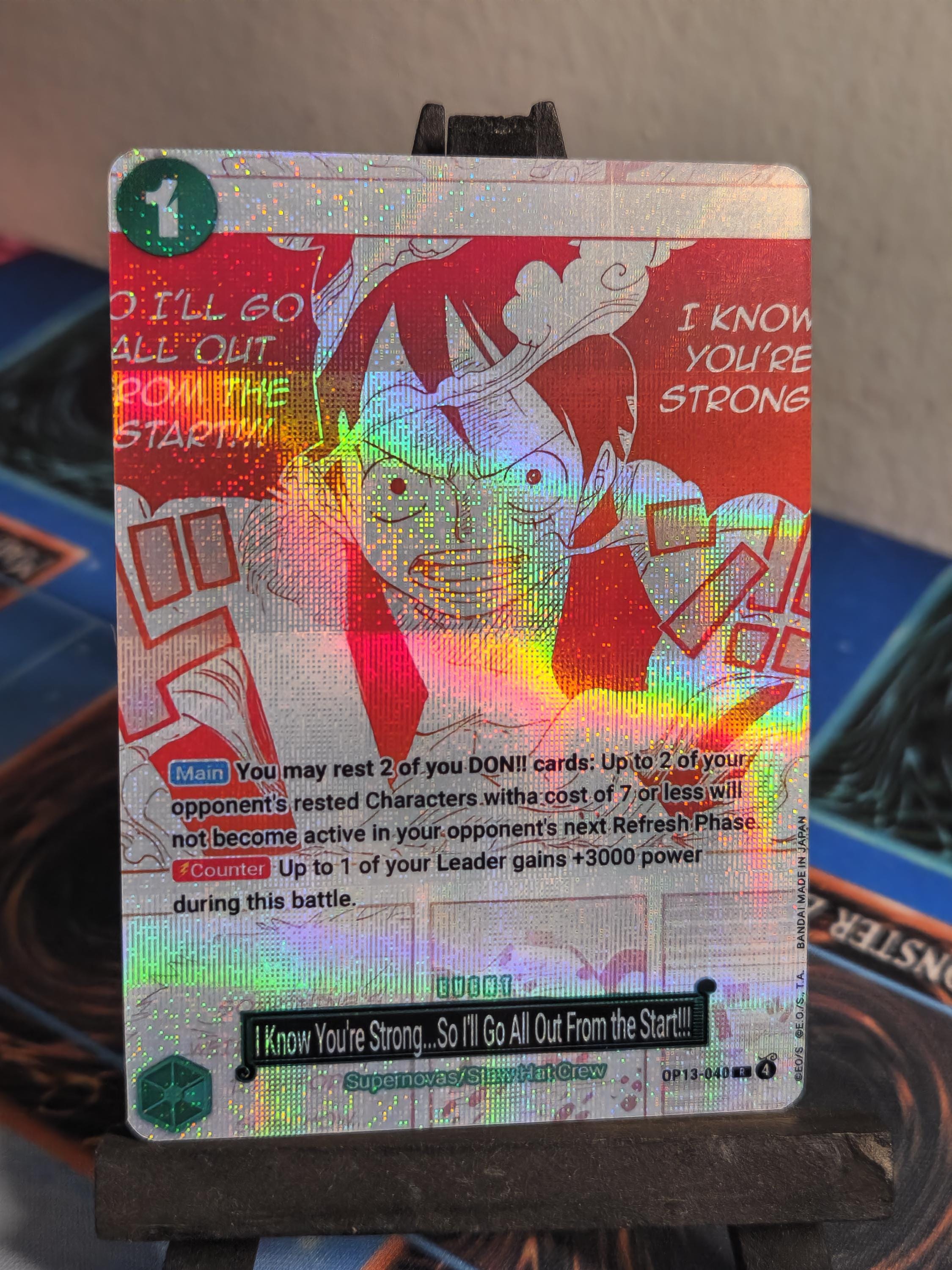 I know you're strong One Piece Proxy Card: Manga Alt Art OP13-040
