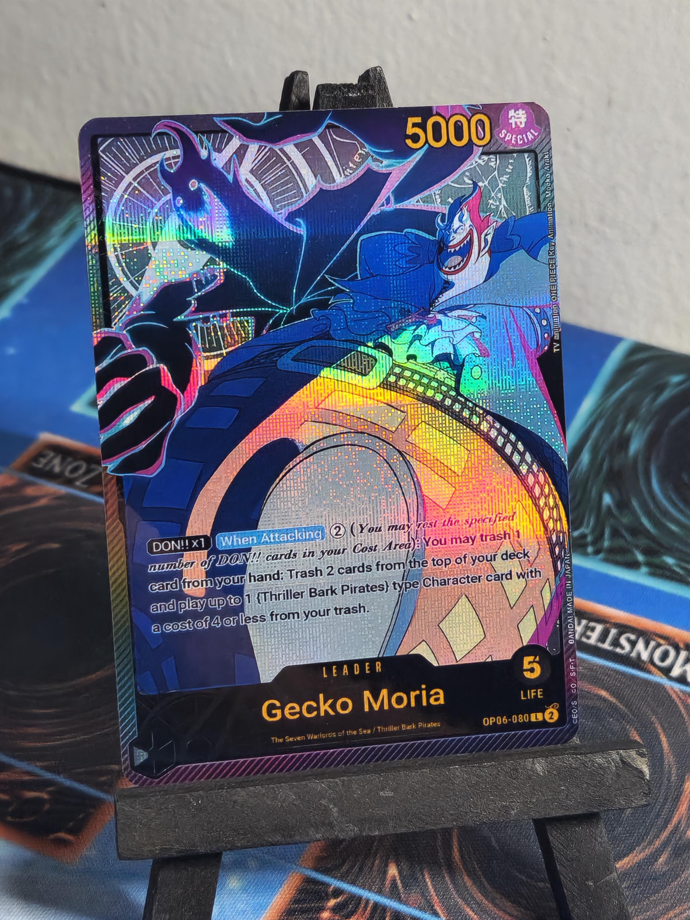 Gecko Moria Leader EB02 OP06-080 One Piece Proxy