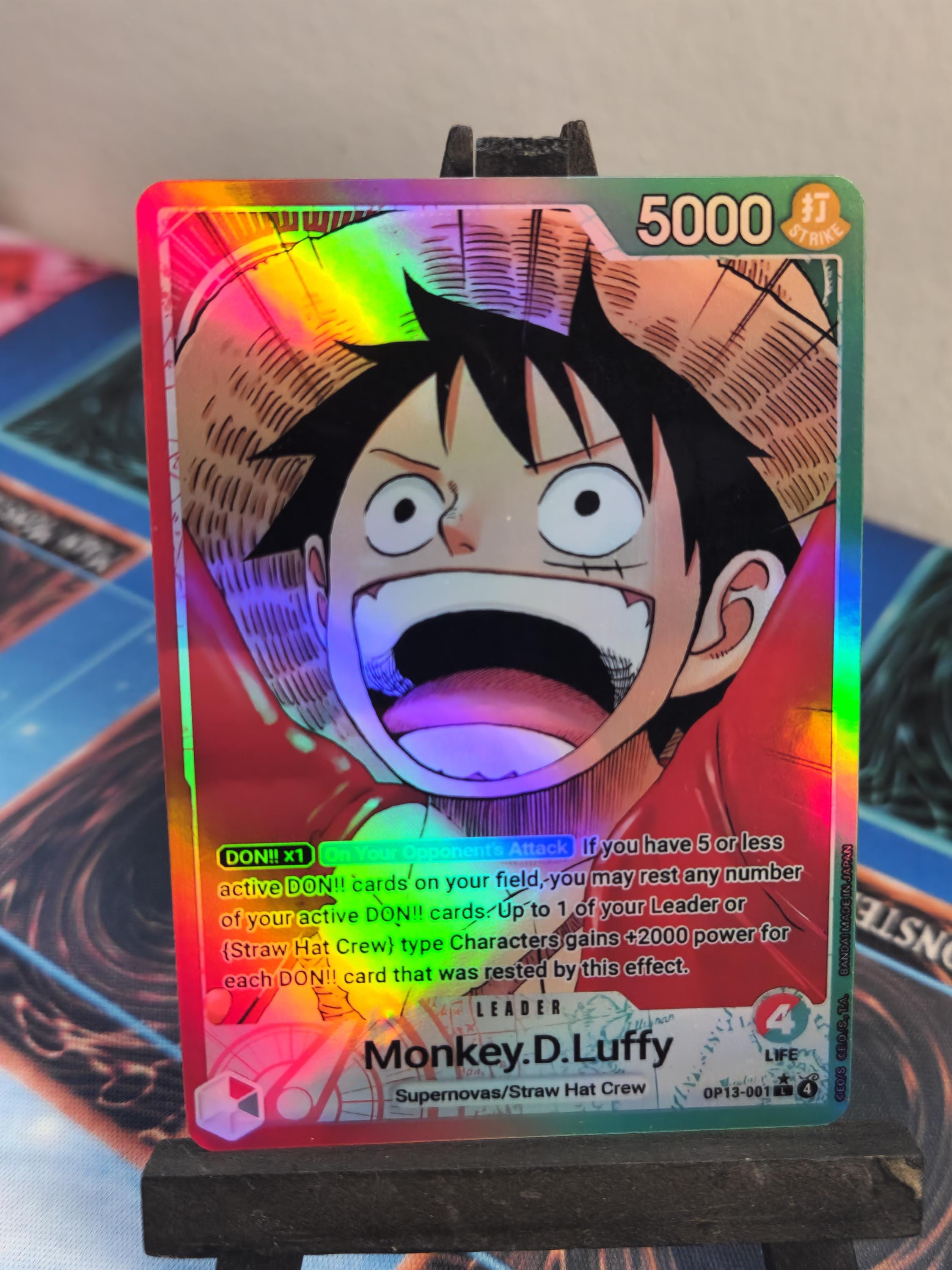 Monkey D Luffy Leader alt art op13-001 One Piece proxy
