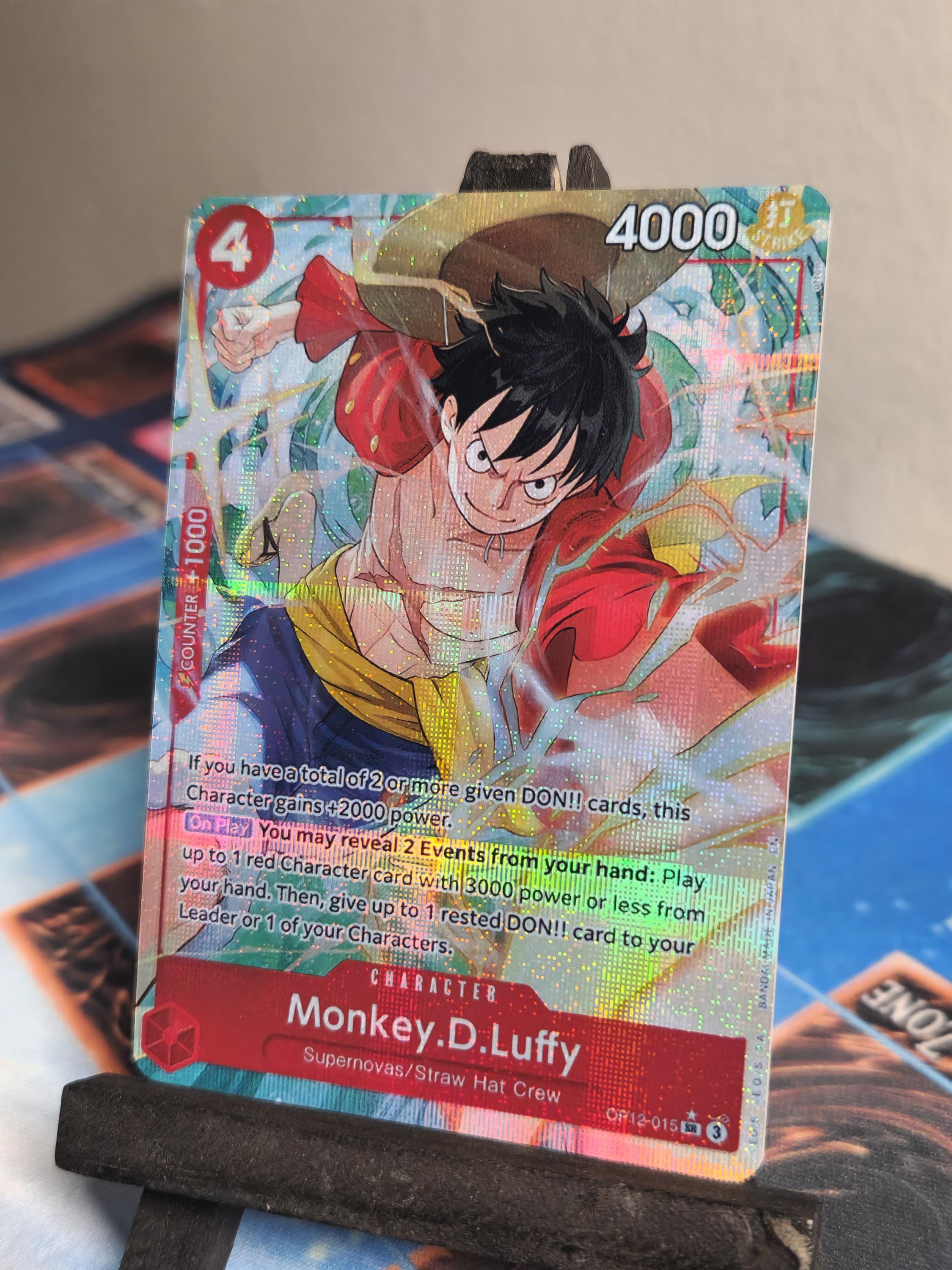 Monkey D Luffy alt art op12-015 One Piece proxy