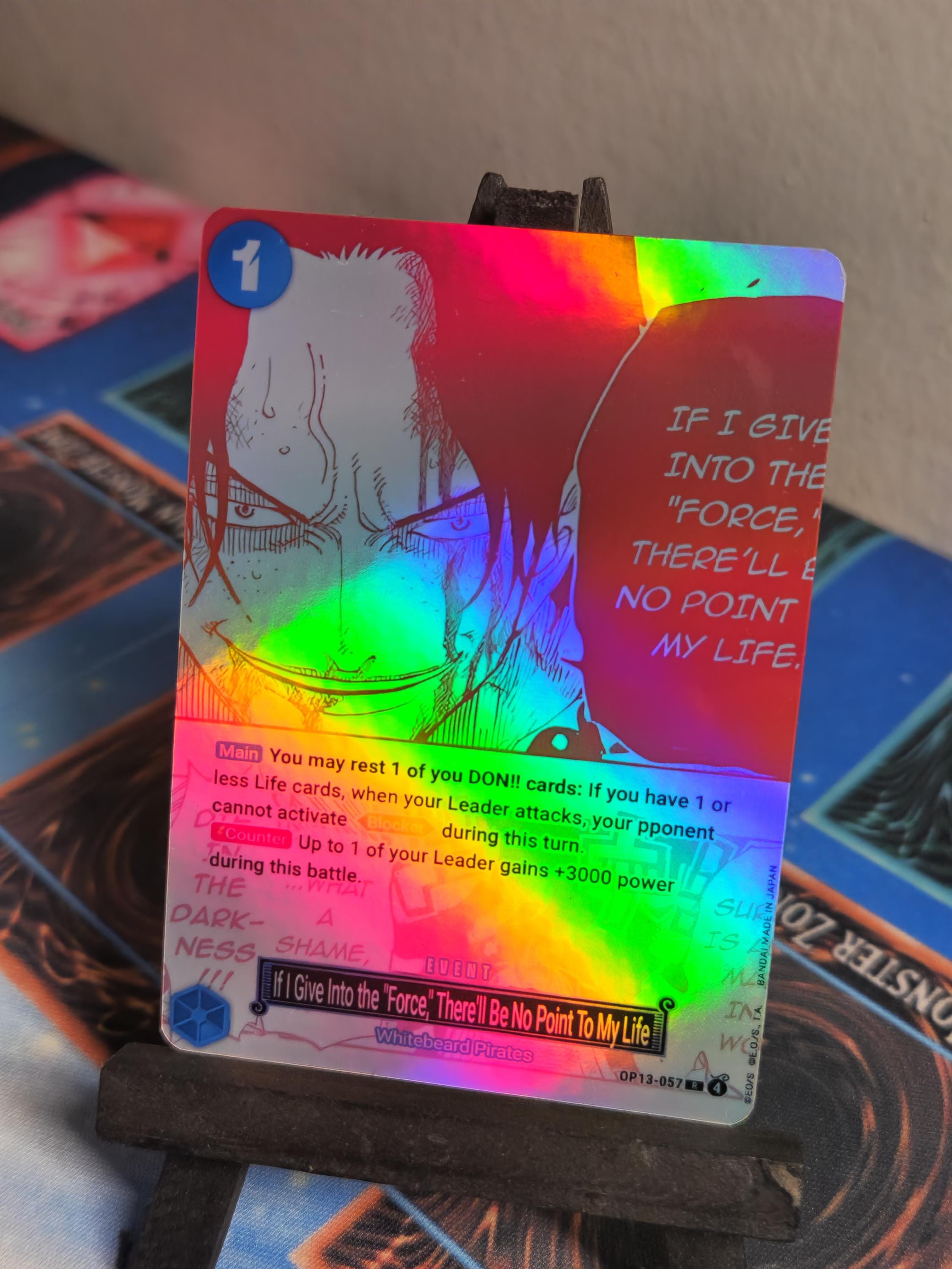 If I Give Into the Force  manga alt art op13-057 One Piece proxy