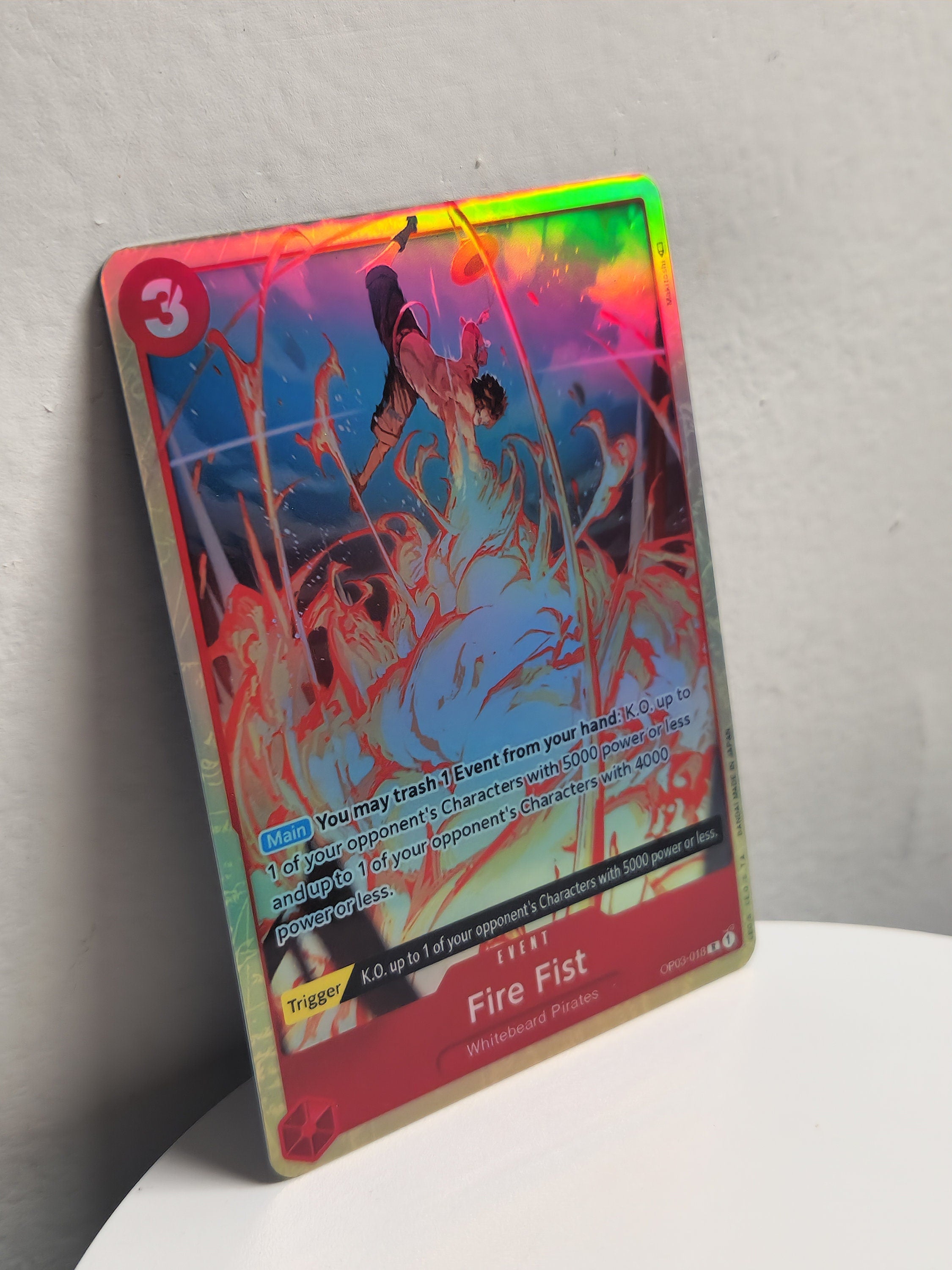 Fire Fist alt art op03-018 One Piece Proxy