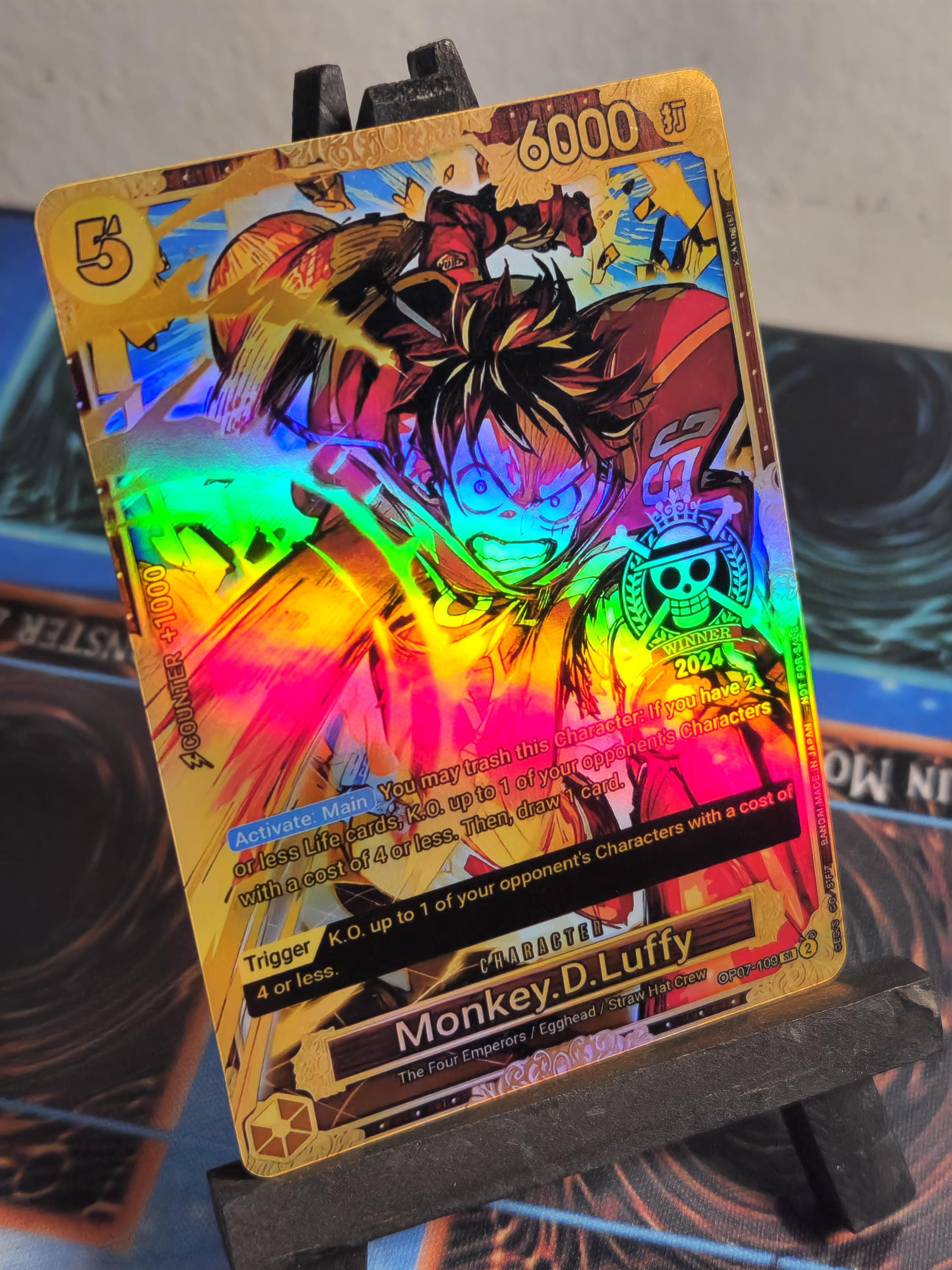 Monkey D Luffy alt art 2024 Winner op07-109 One Piece proxy