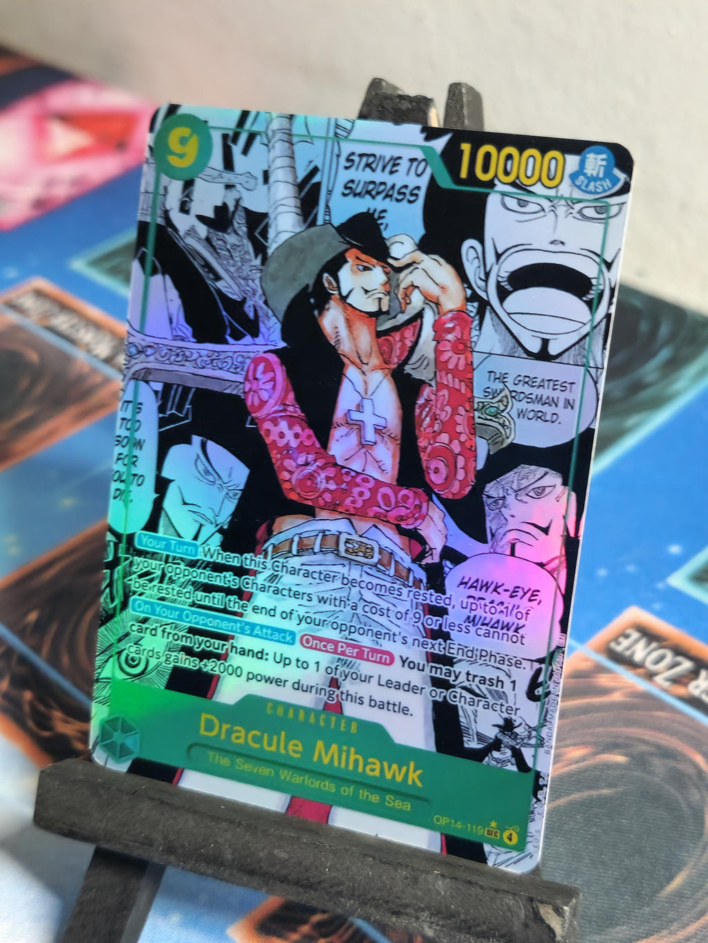 Dracule Mihawk Manga alt art op14-119 One Piece proxy