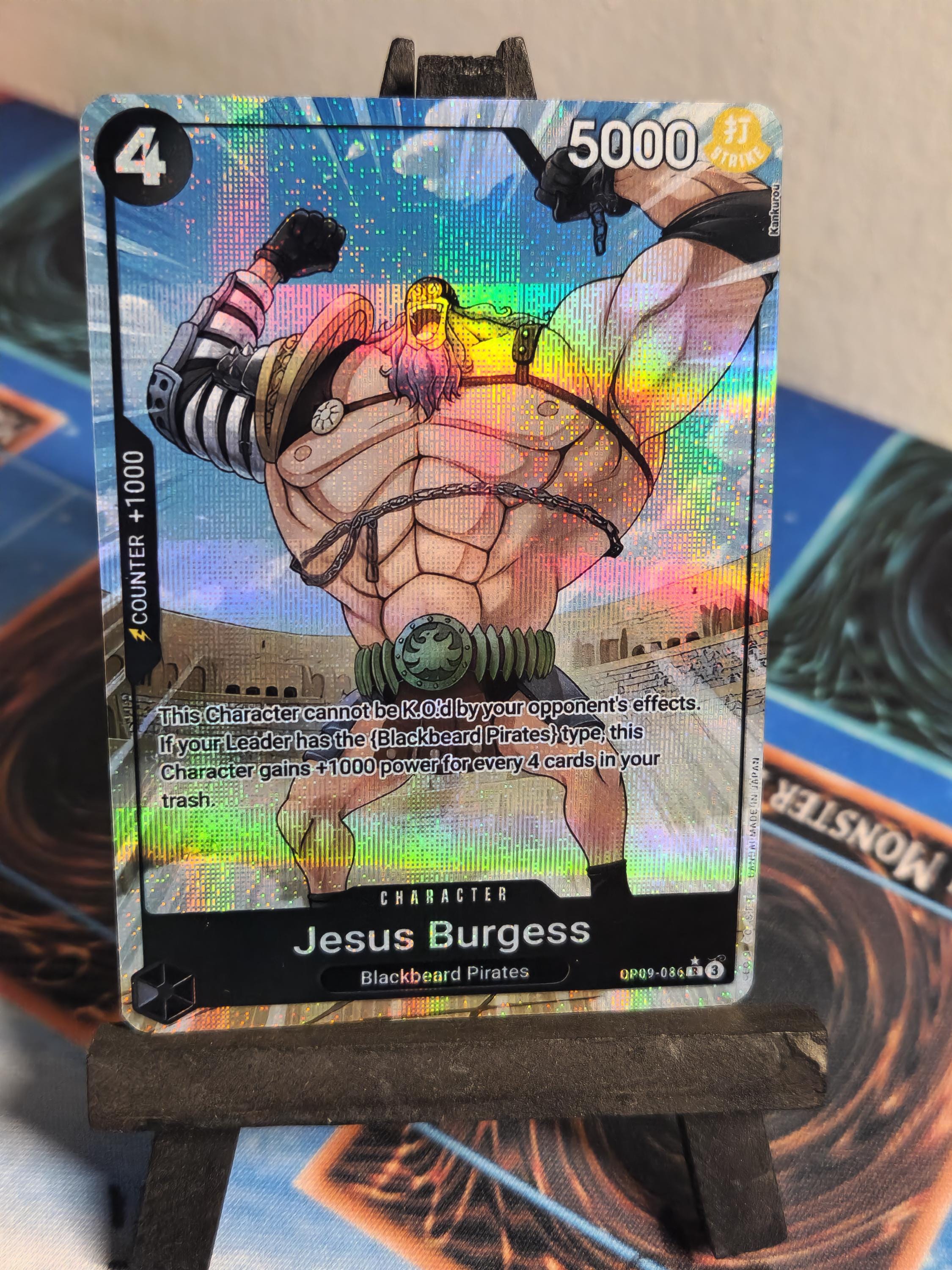 Jesus Burgess alt art PRB02 OP09-082 One Piece proxy