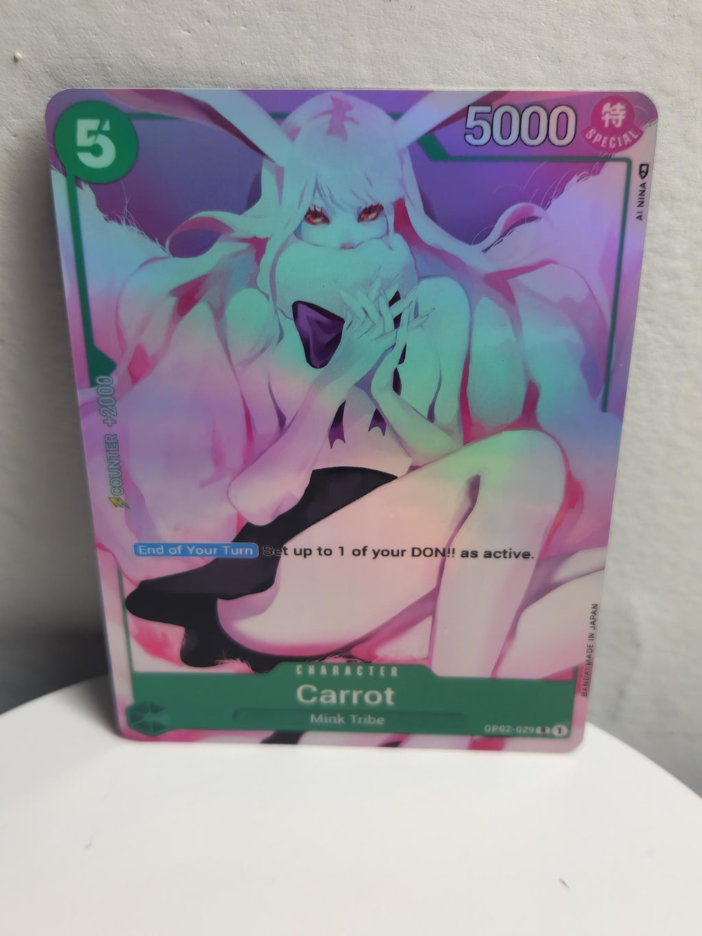 Carrot Asia Only alt art op02-092 One Piece Proxy