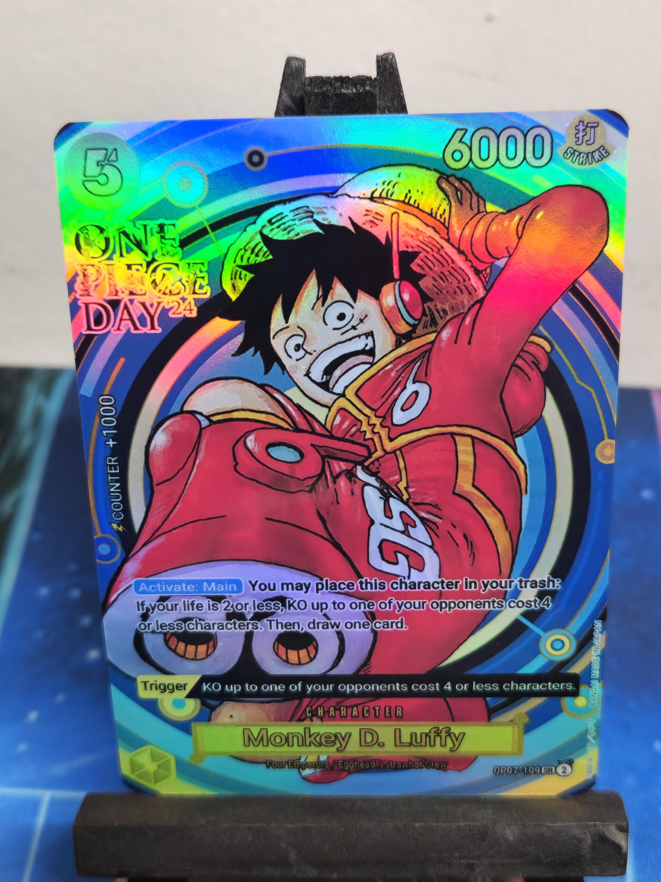 Monkey D Luffy alt art  op07-109 One Piece proxy