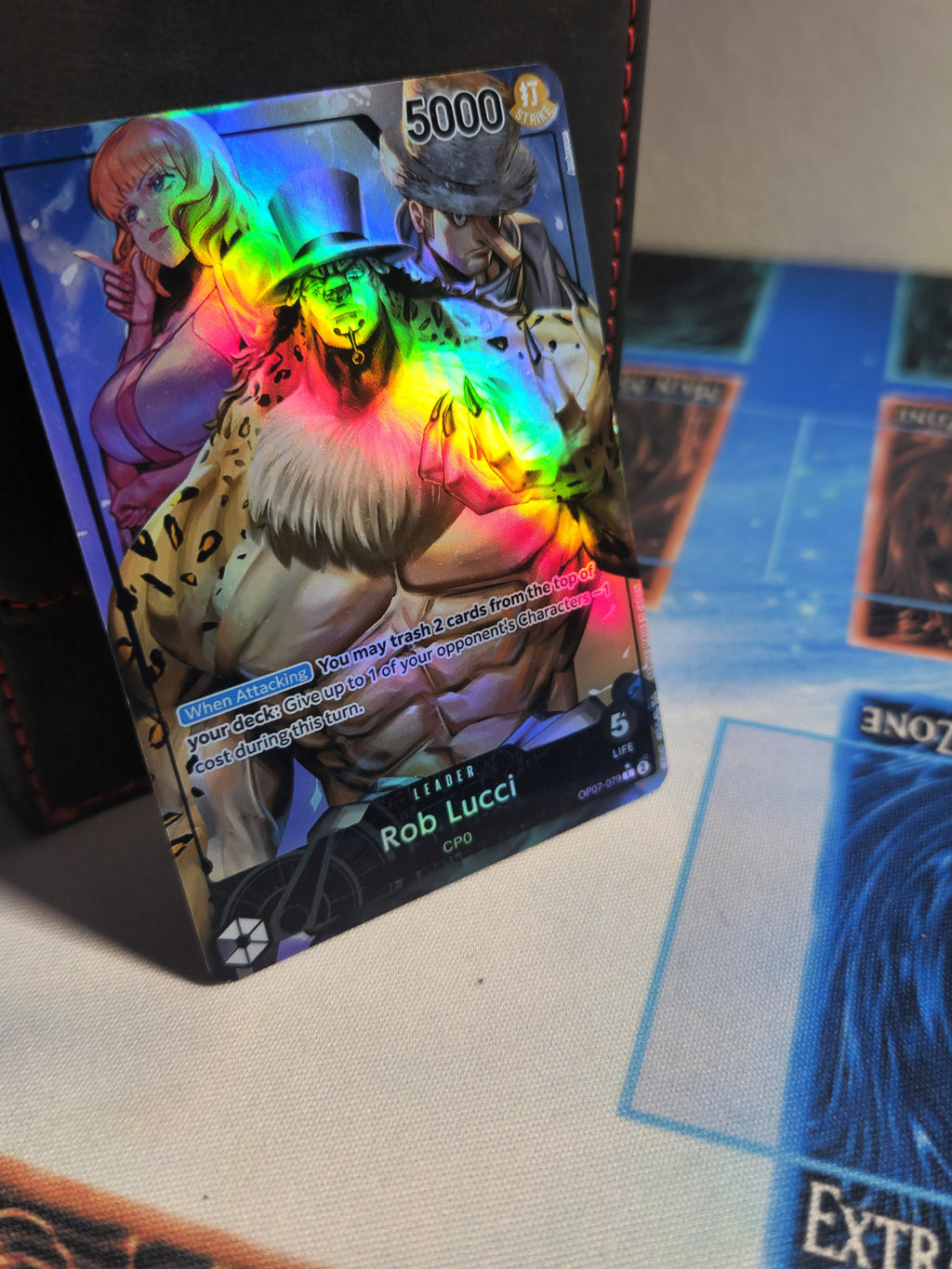 Rob Lucci leader op07-079 | one piece | proxy |card