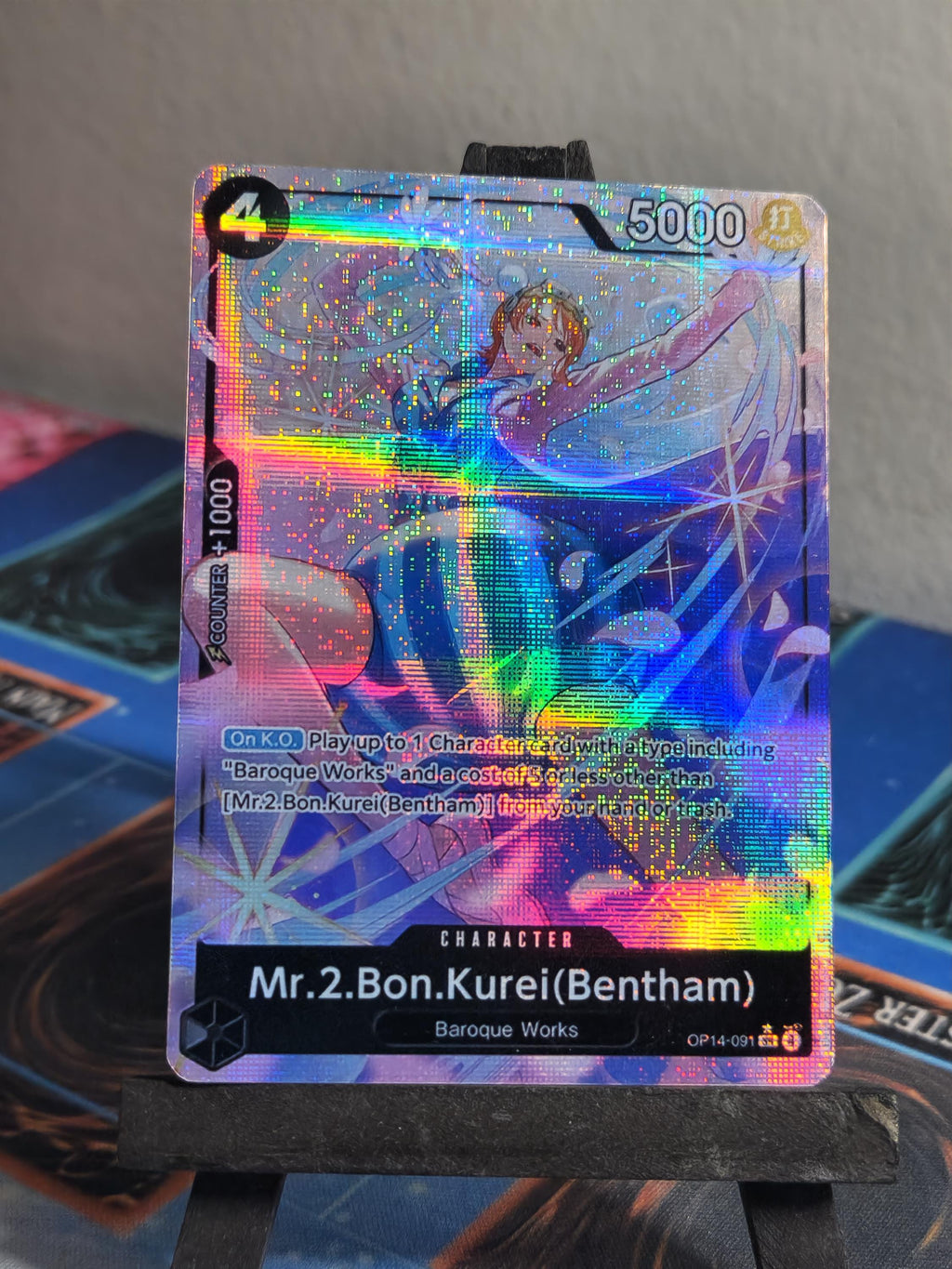 Mr.2.Bon.Kurei(Bentham)  alt art op14-091 One Piece proxy