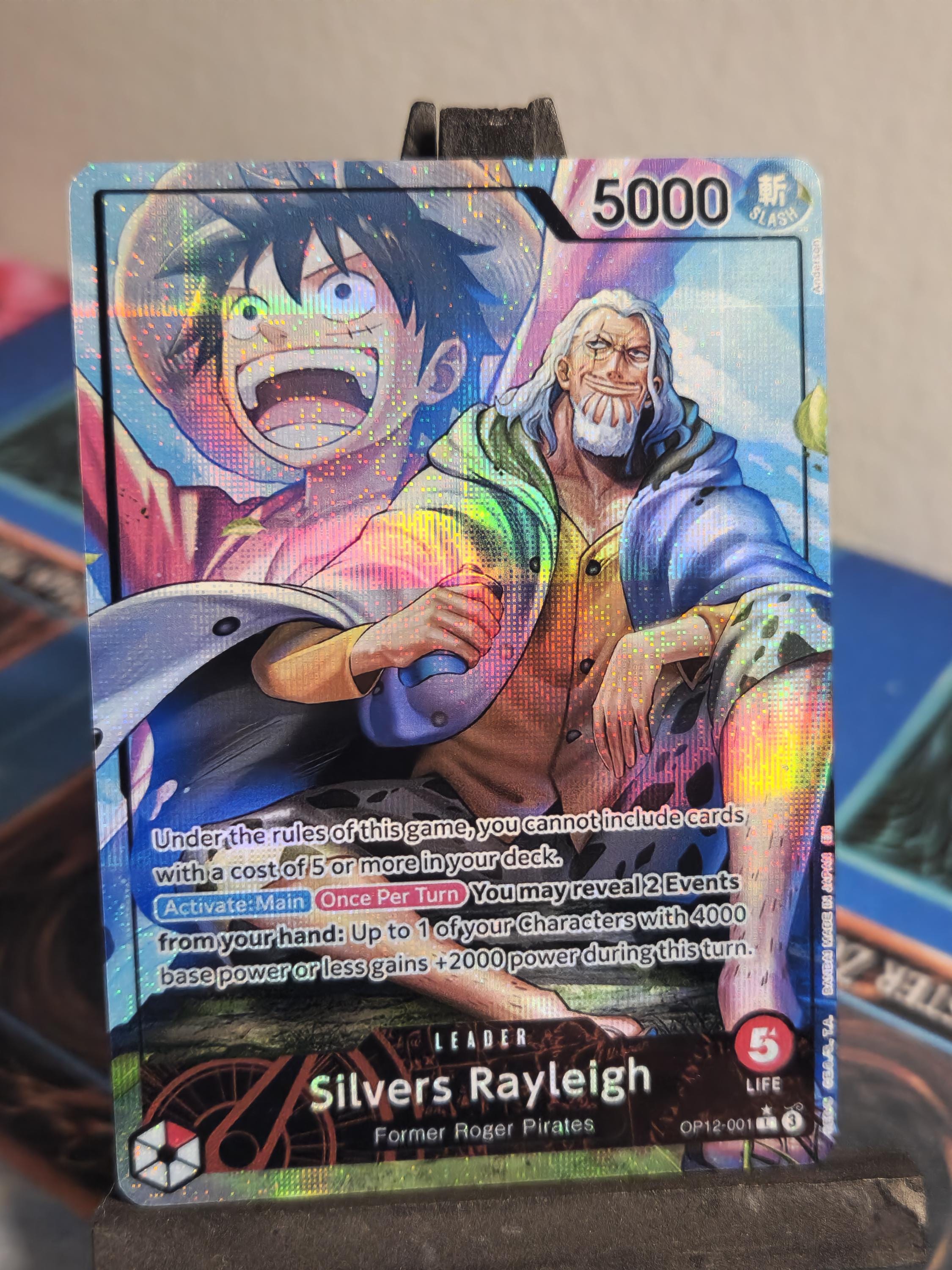 Silvers Rayleigh Leader alt art op12-001 One Piece proxy