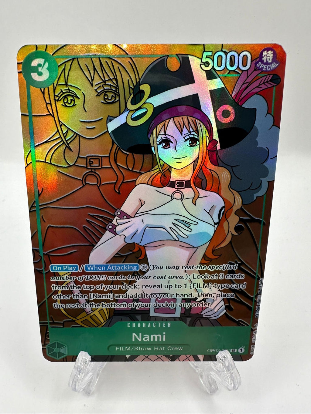 One Piece Nami op02-036 alt art proxy