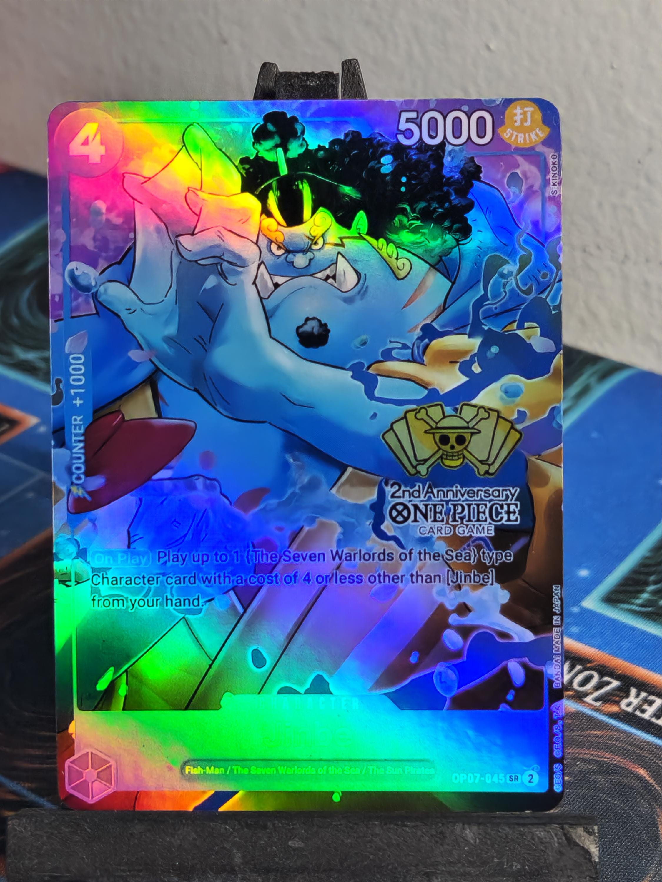 One Piece Jinbe 2nd Anniversary alt art op07-045 proxy