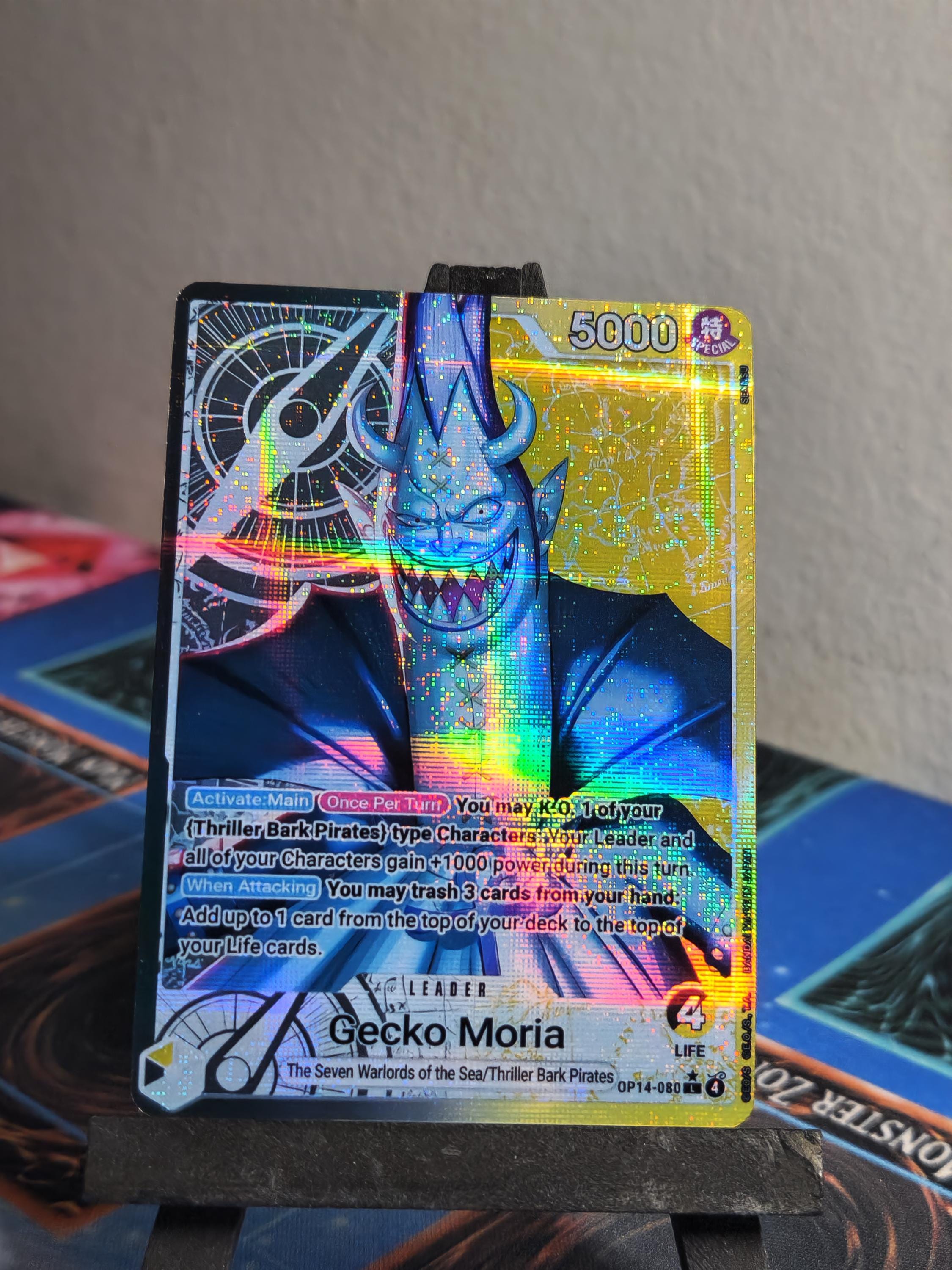 Gecko Moria Leader Alt Art OP14-080 One Piece Proxy