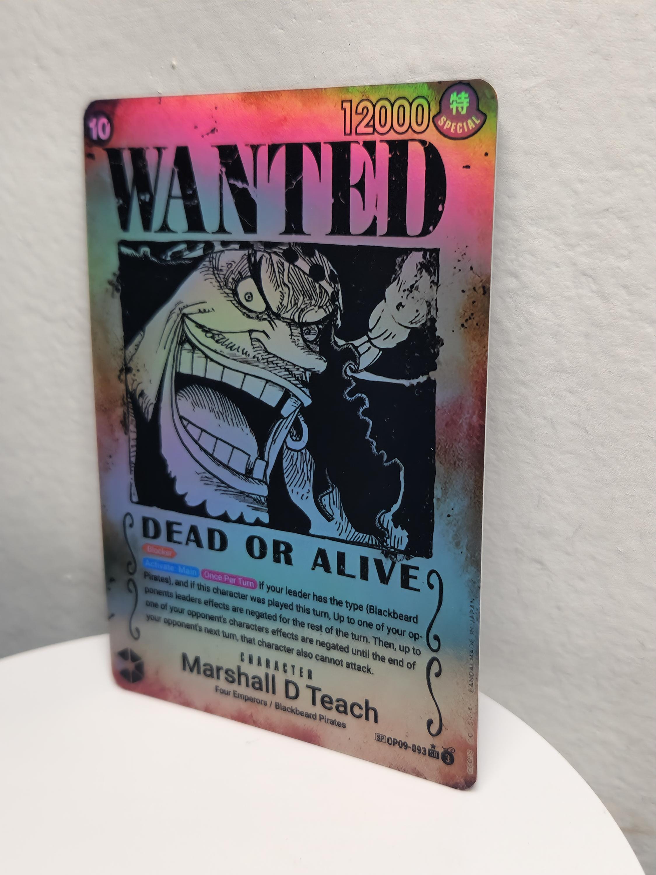 Marshall D Teach Wanted Poster op09-093 One Piece Proxy