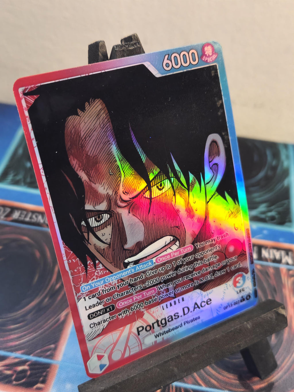 Portgas D Ace Leader alt art op13-002 One Piece proxy