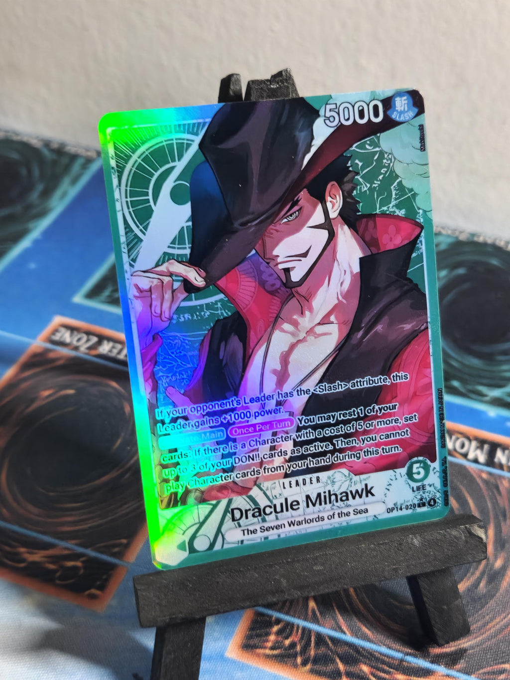 Dracule Mihawk Leader Alt Art OP14-020 One Piece Proxy