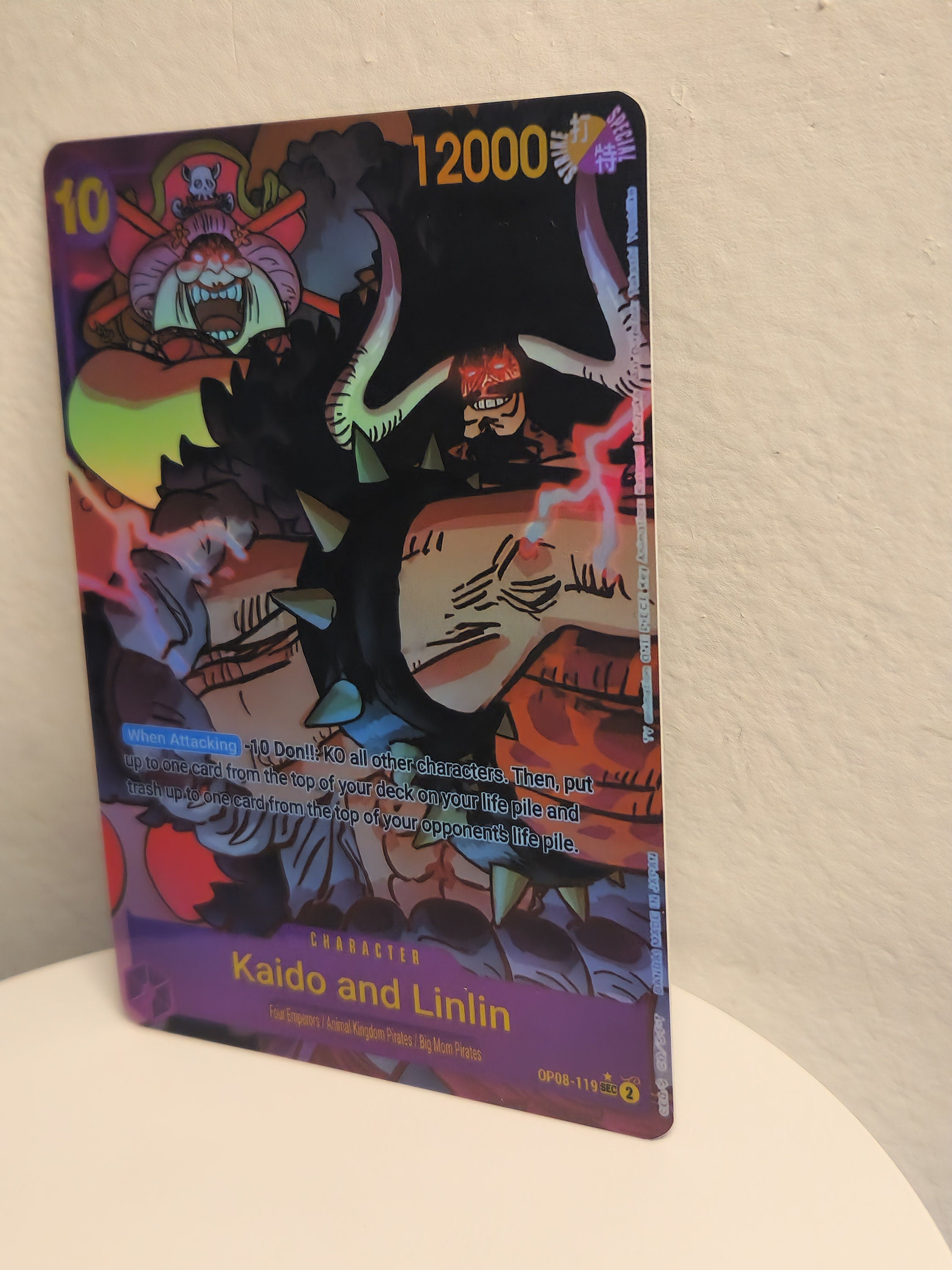 Kaido and Linlin alt art op08-119 One Piece Proxy