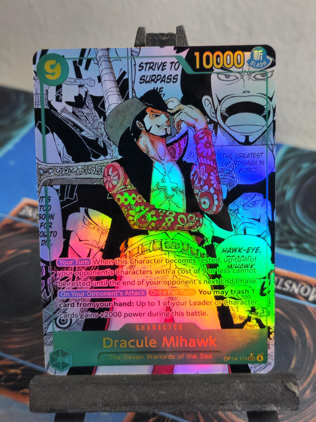 Dracule Mihawk Manga alt art op14-119 One Piece proxy