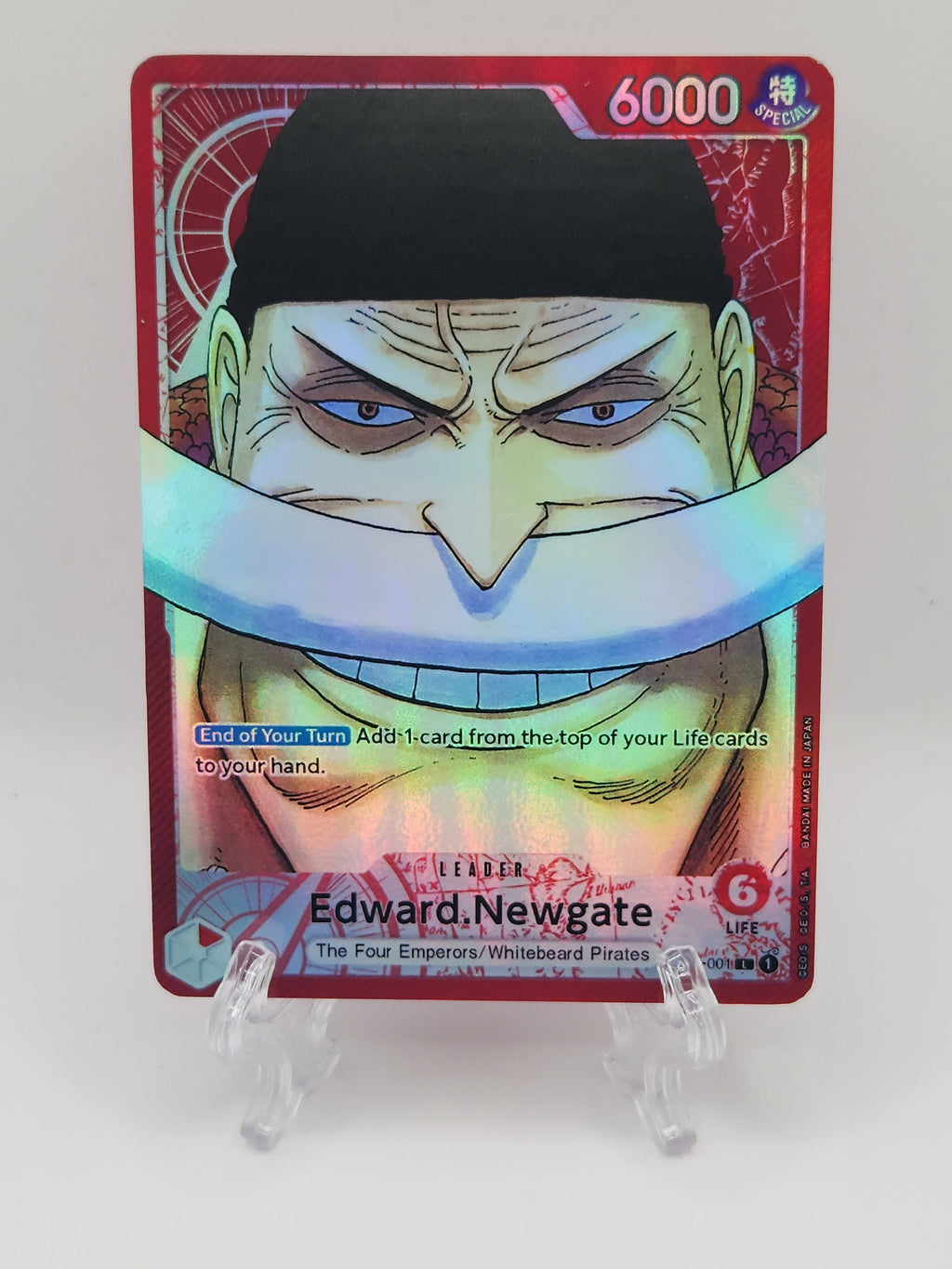 Edward Newgate op02-001  leader One Piece Proxy Card