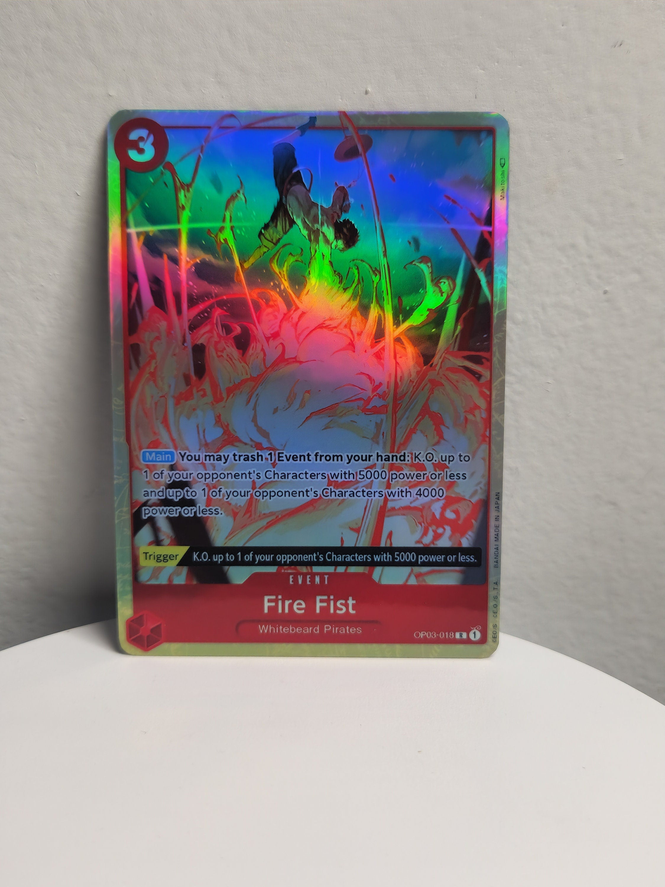 Fire Fist alt art op03-018 One Piece Proxy