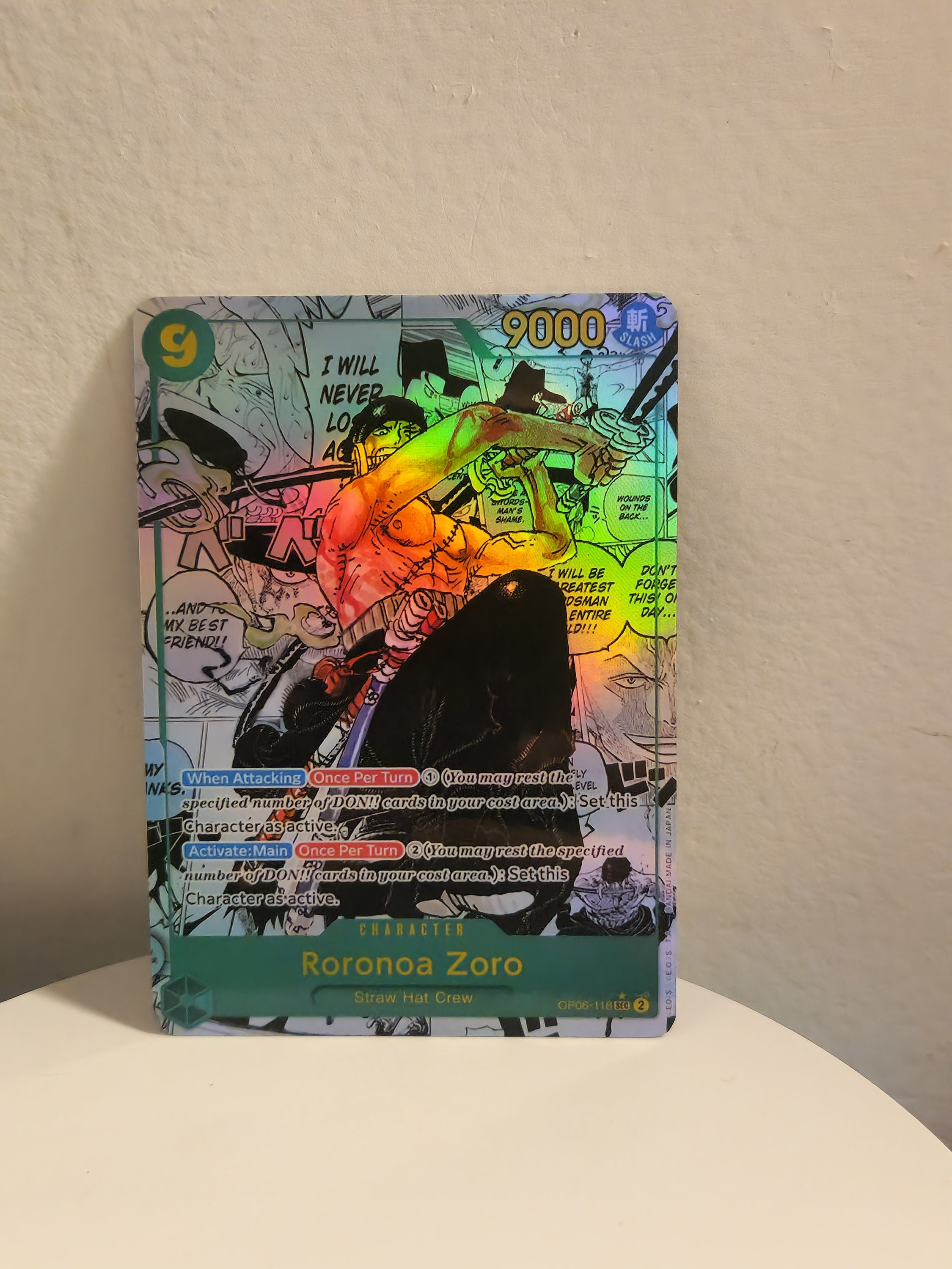 Roronoa Zoro manga op06-118 One Piece Proxy
