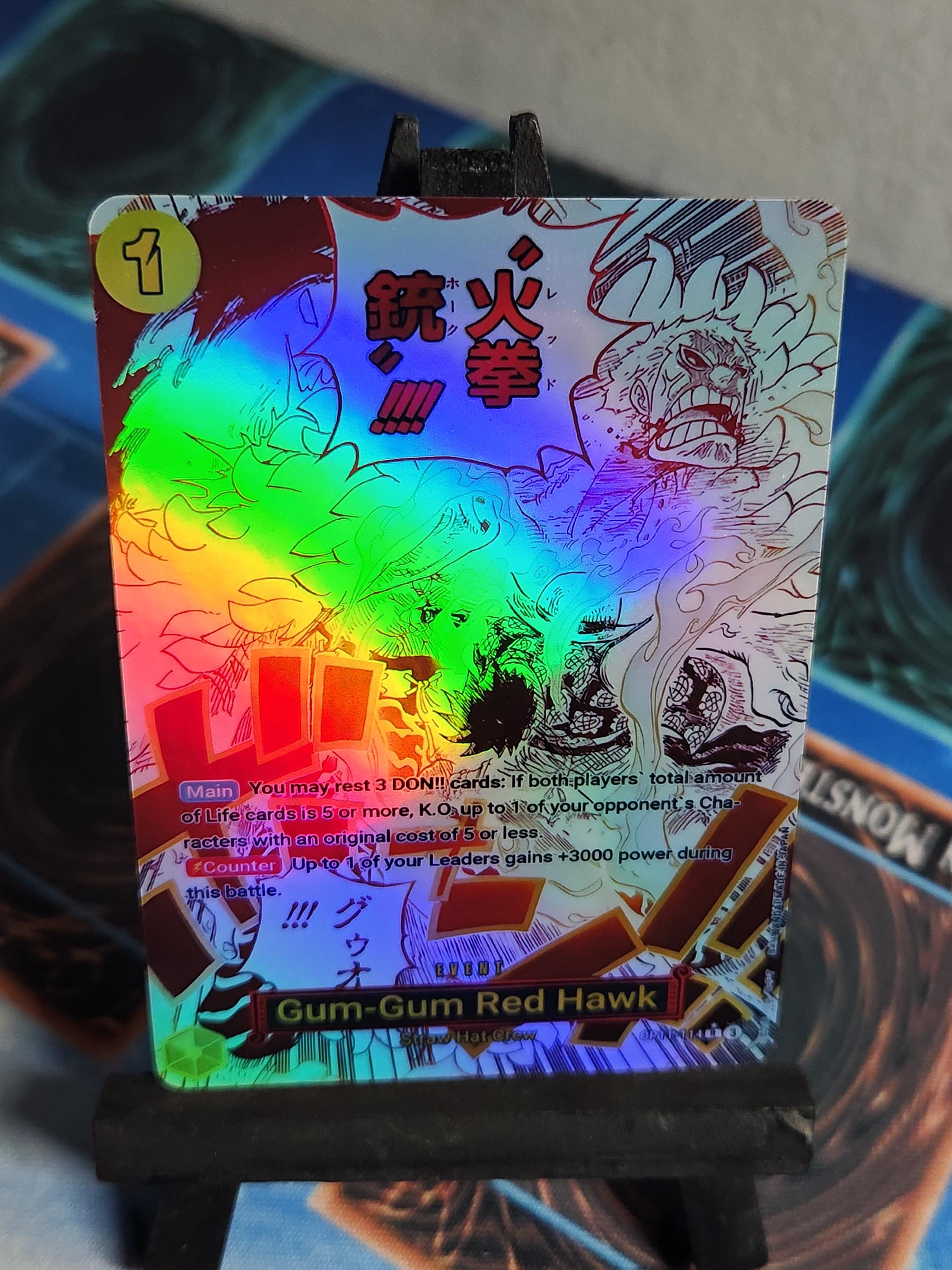 Gum-Gum Red Hawk alt art OP11-114 One Piece Proxy
