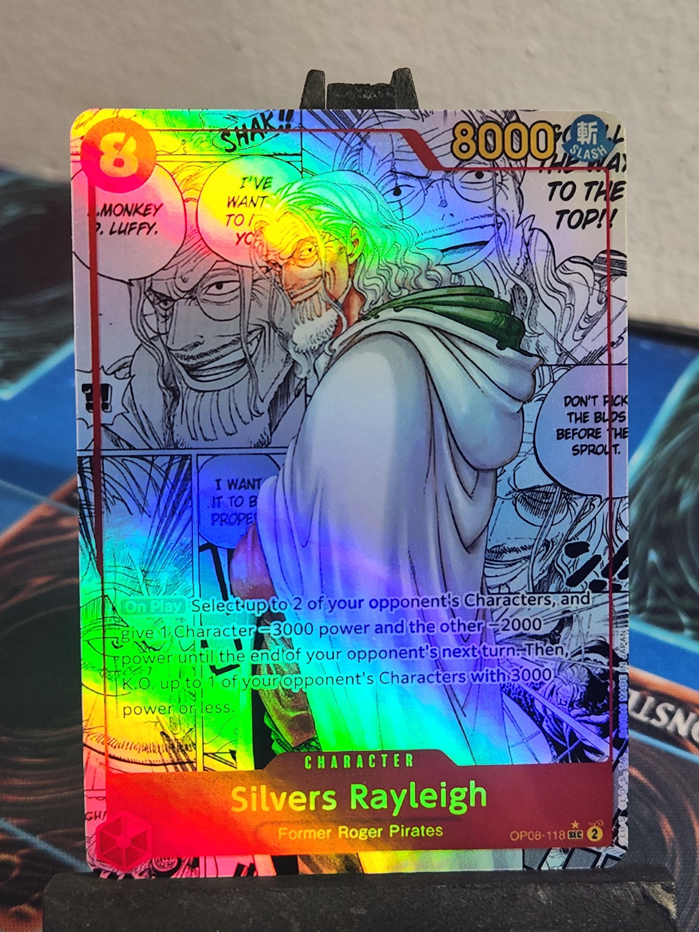 Silvers Rayleigh Manga alt art op08-118 One Piece proxy