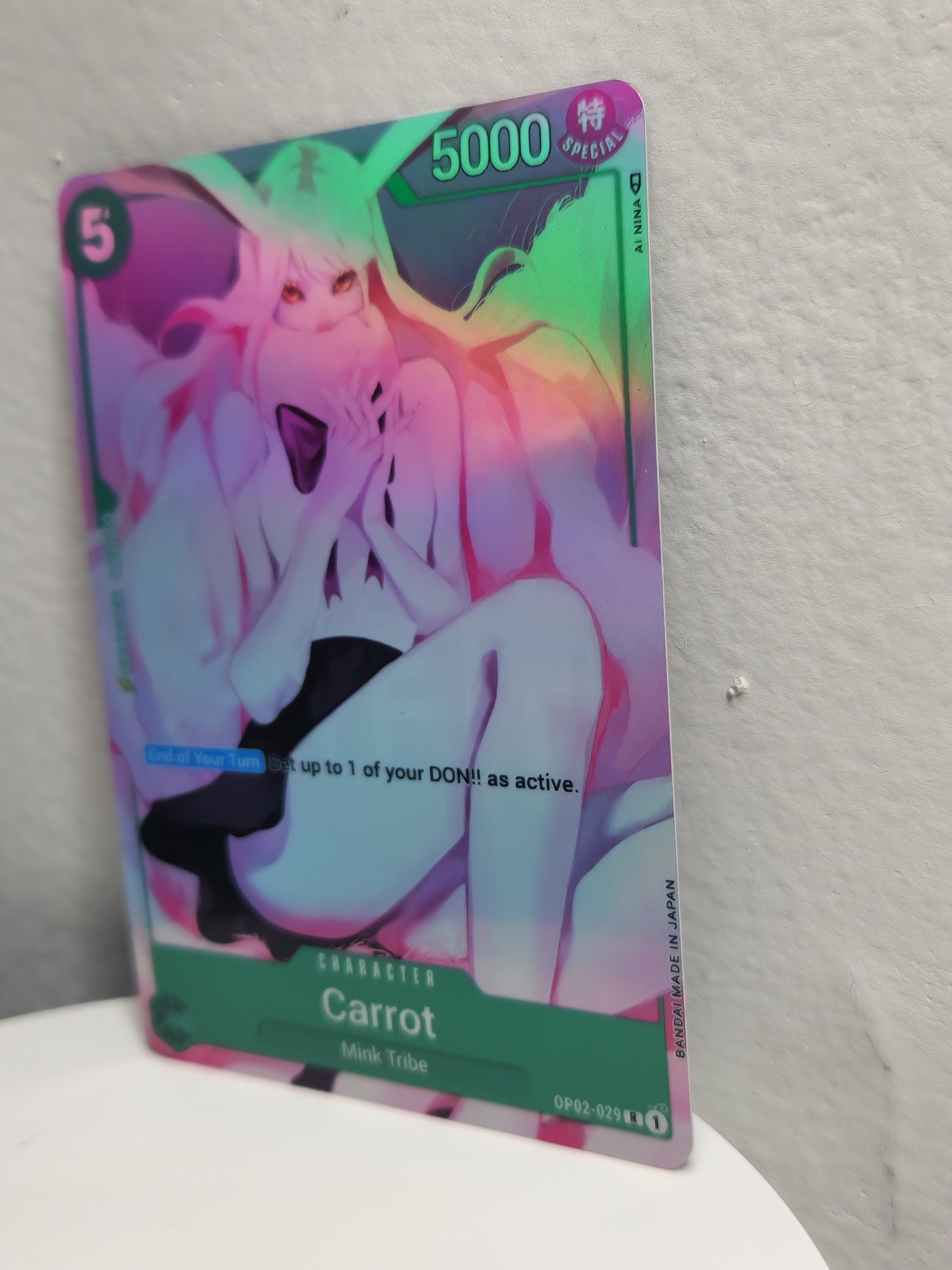 Carrot Asia Only alt art op02-092 One Piece Proxy