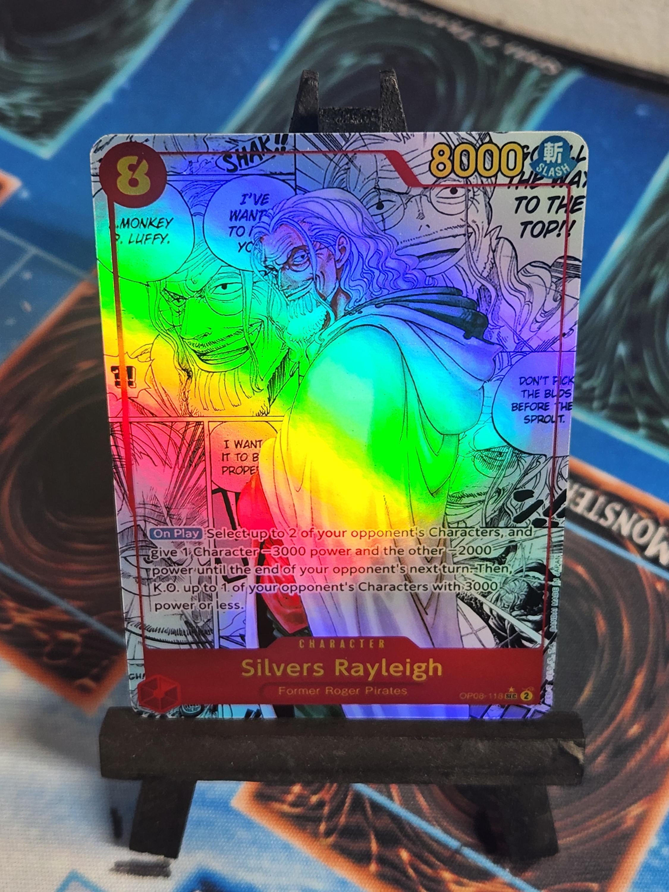 Silvers Rayleigh Manga alt art op08-118 One Piece proxy